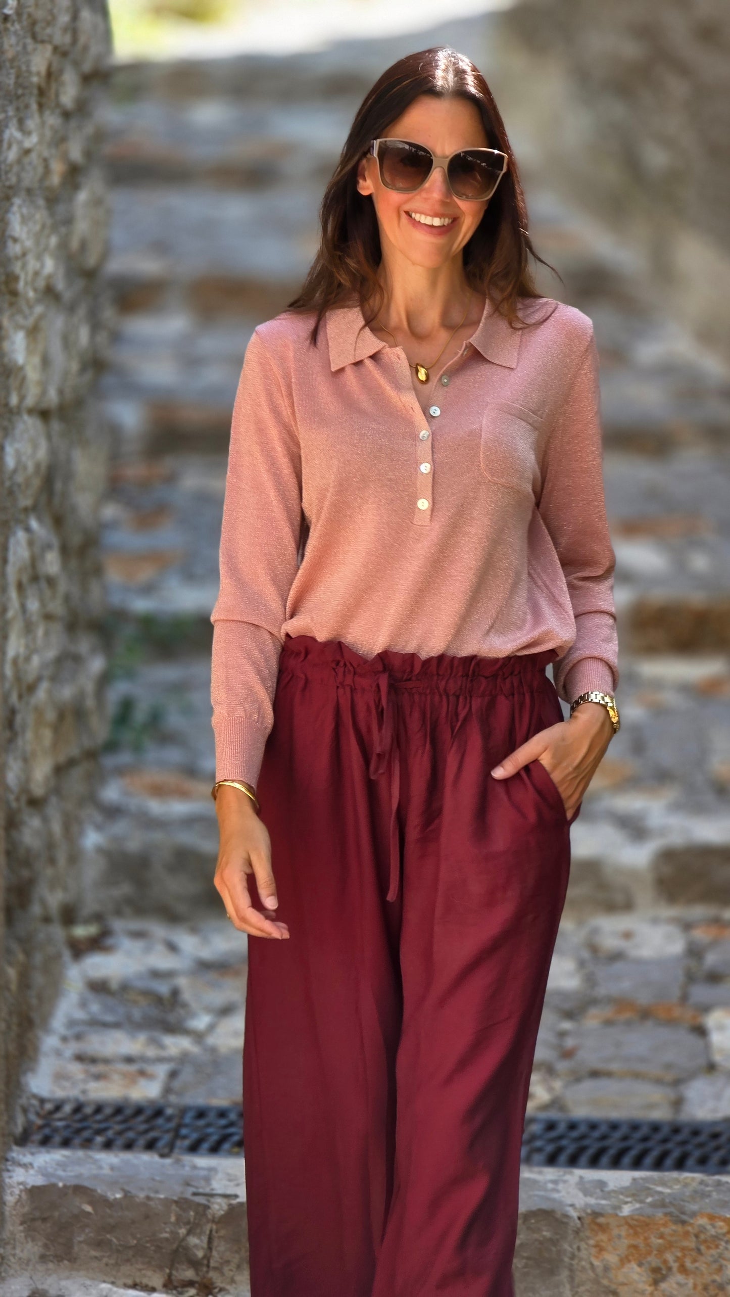 Broek bordeaux