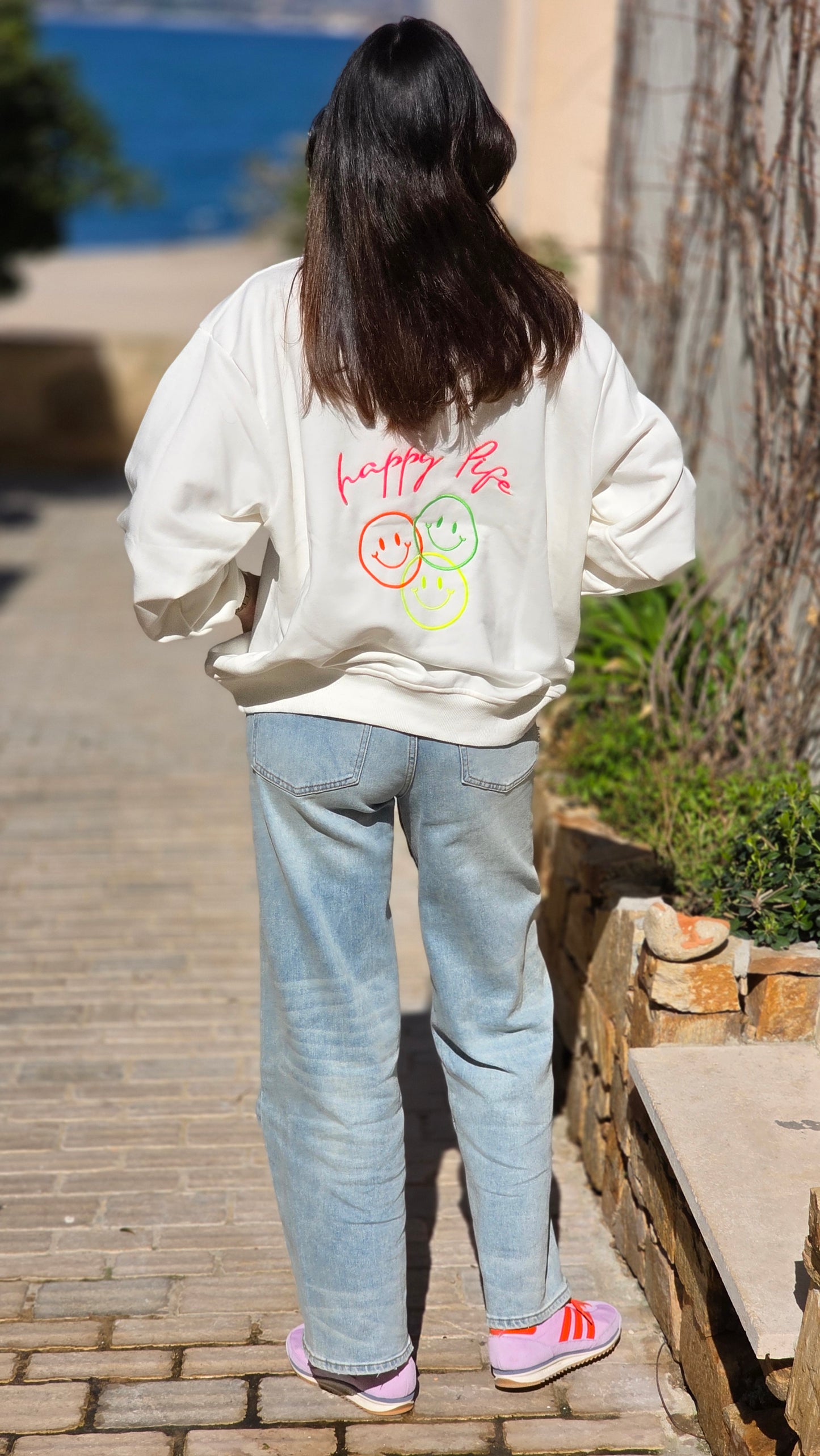 SMILE Sweater WIT