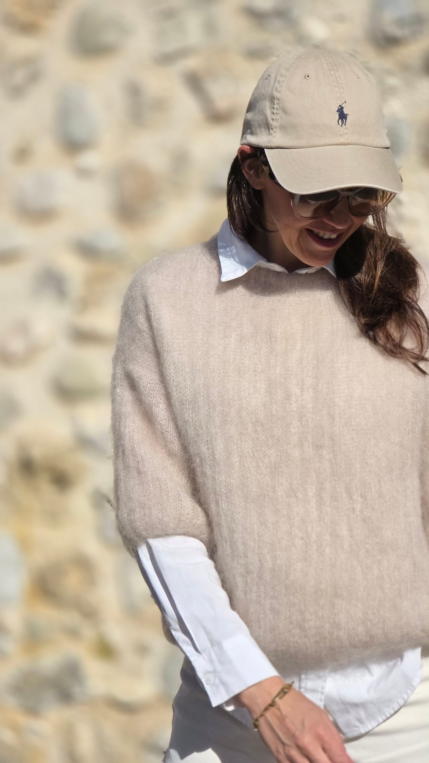 NALA Mohair trui BEIGE