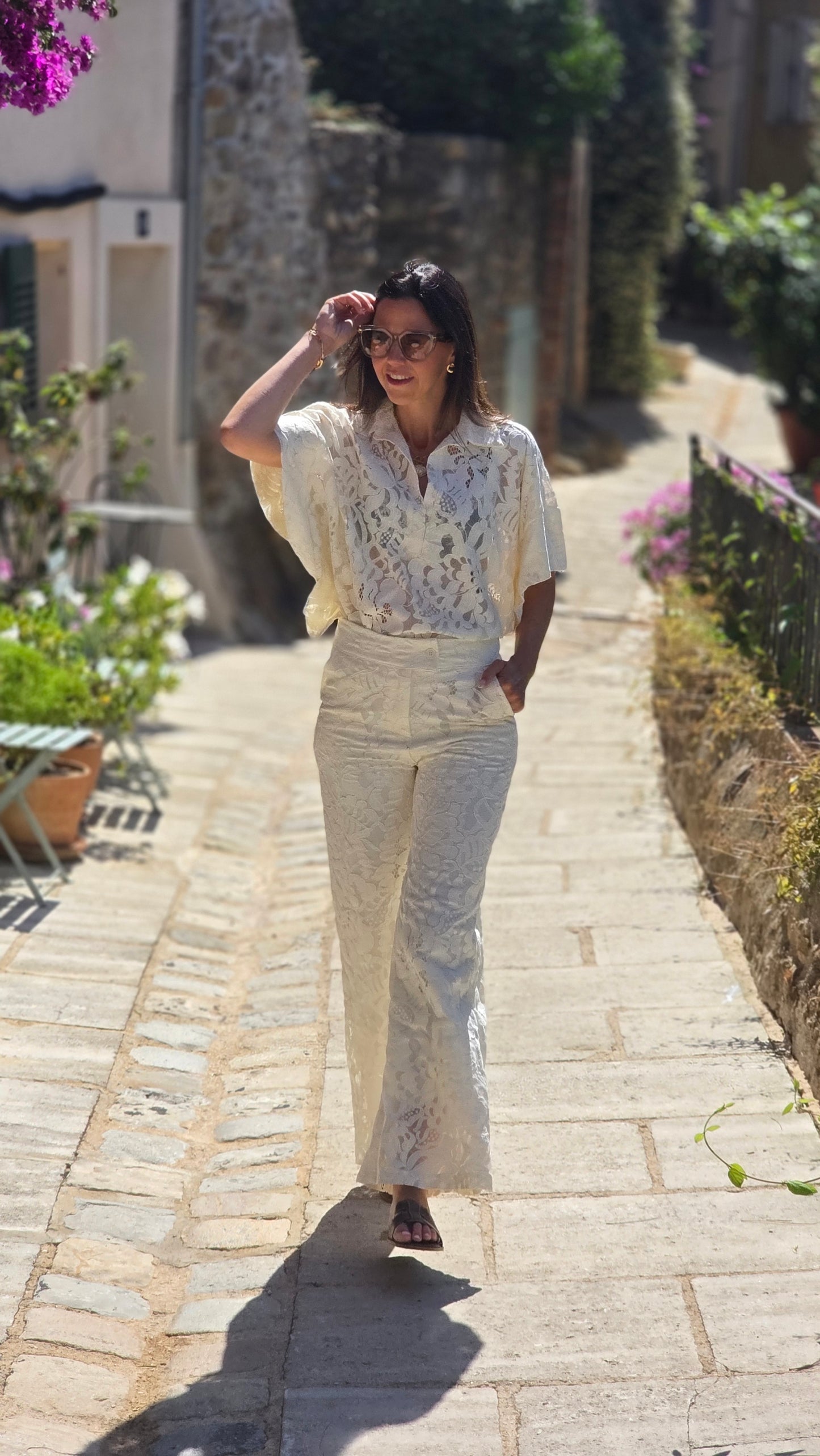 COLIINE Broek ECRU