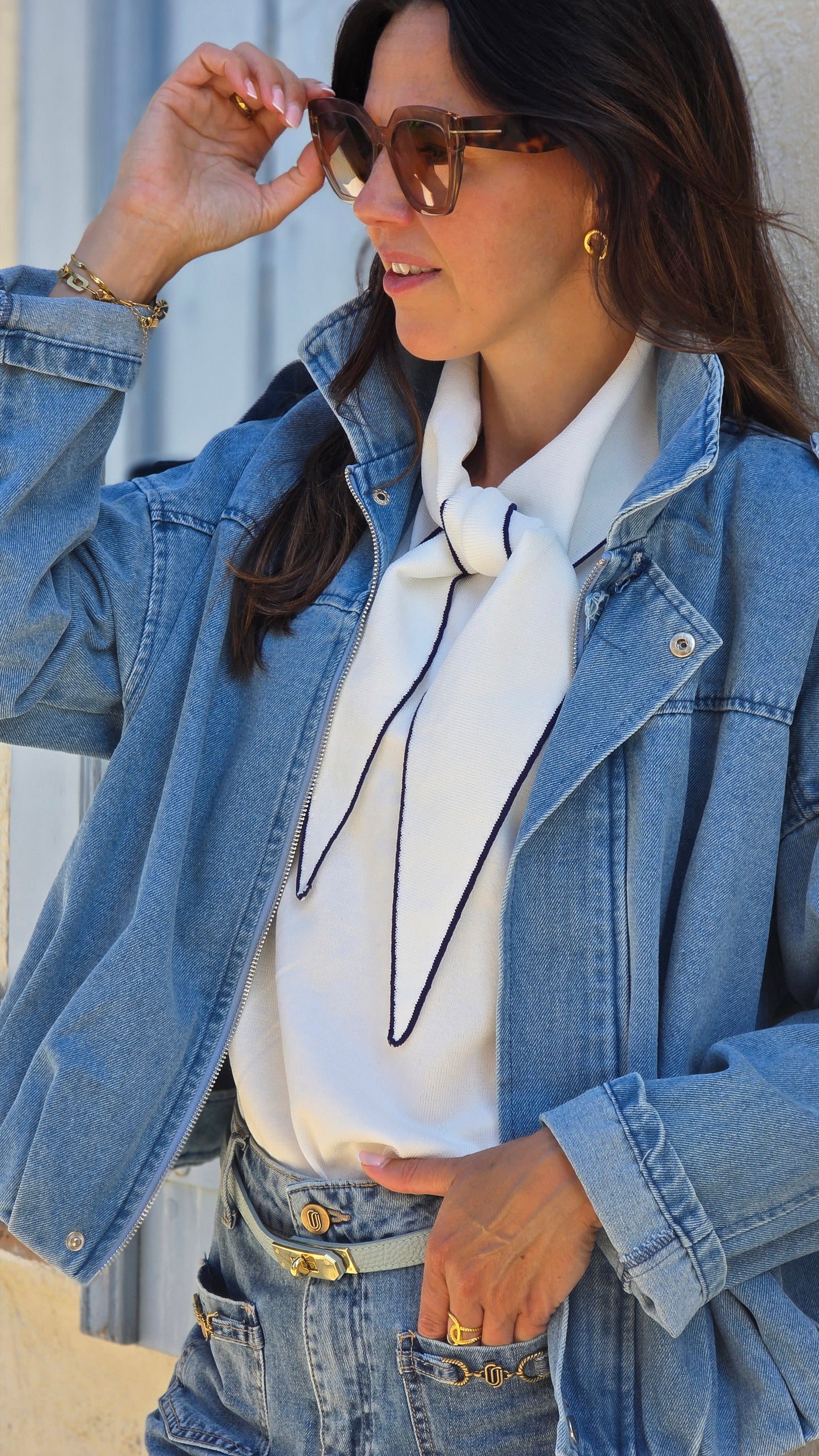 ALIX Bombervest JEANS