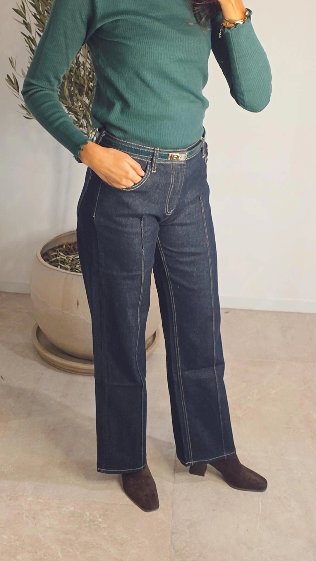 NONA jeans DONKERBLAUW