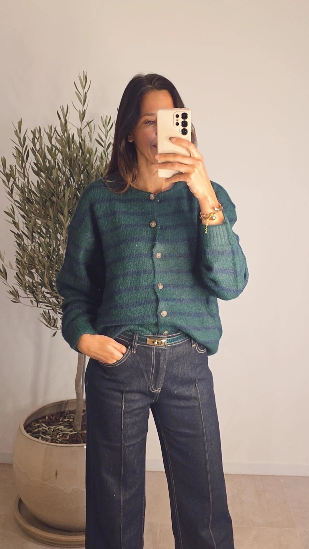 HANNE Gilet SMARAGDGROEN