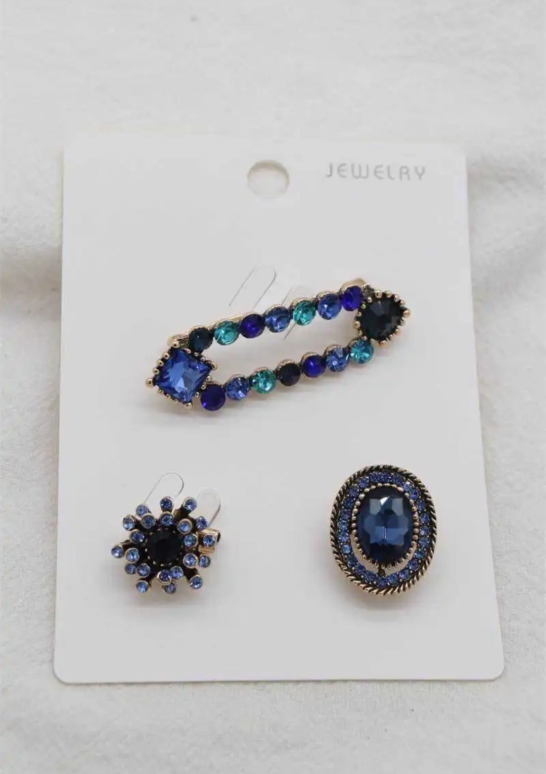 Set broches BLAUW