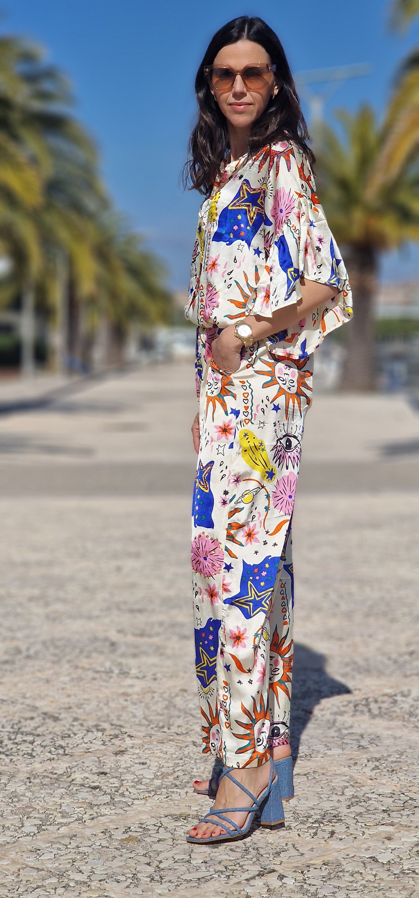 JULIE broek met print