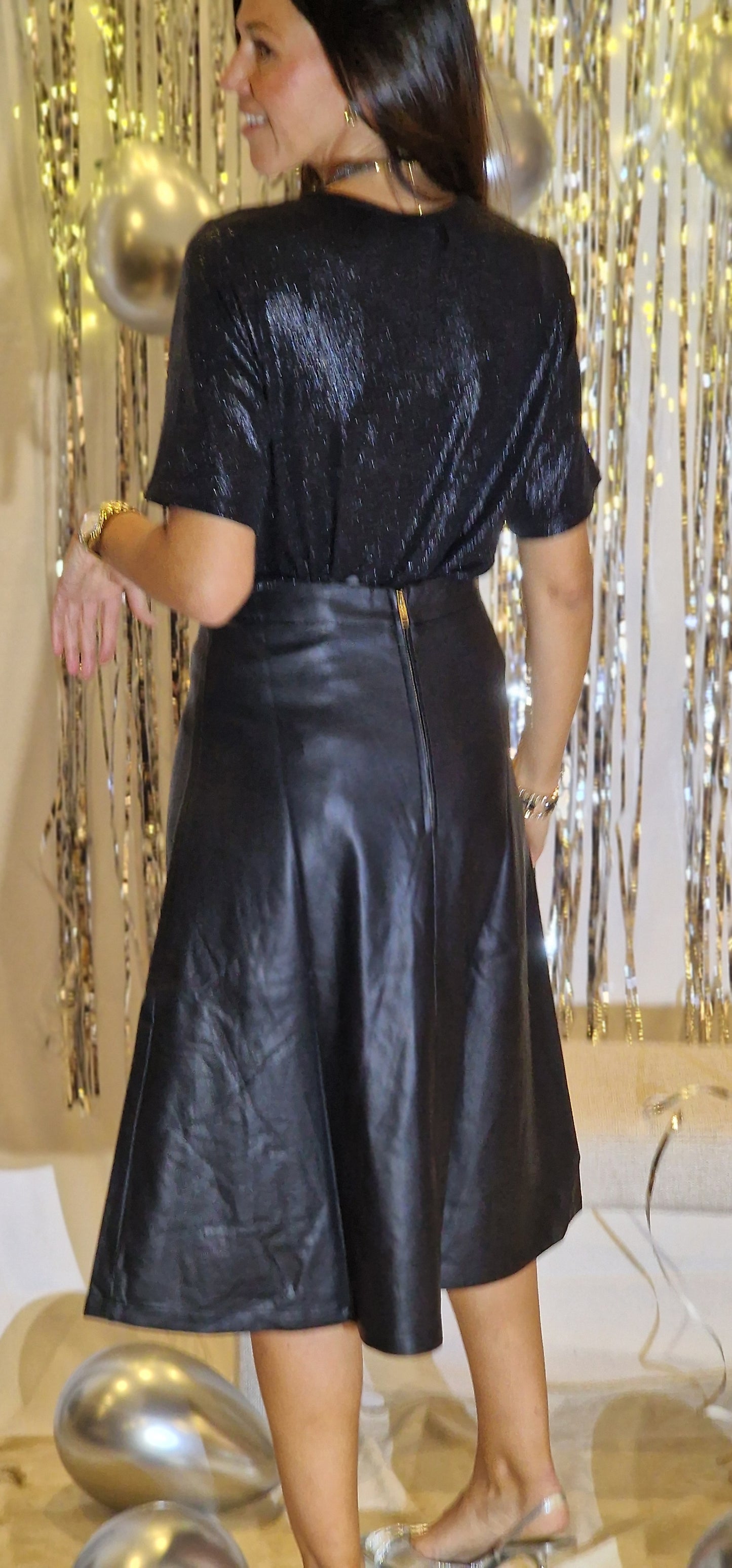GITA Lederlook rok