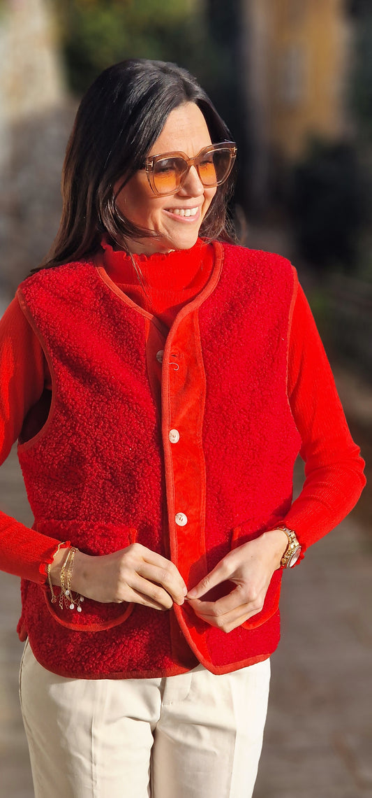 AMELIE Bodywarmer ROOD