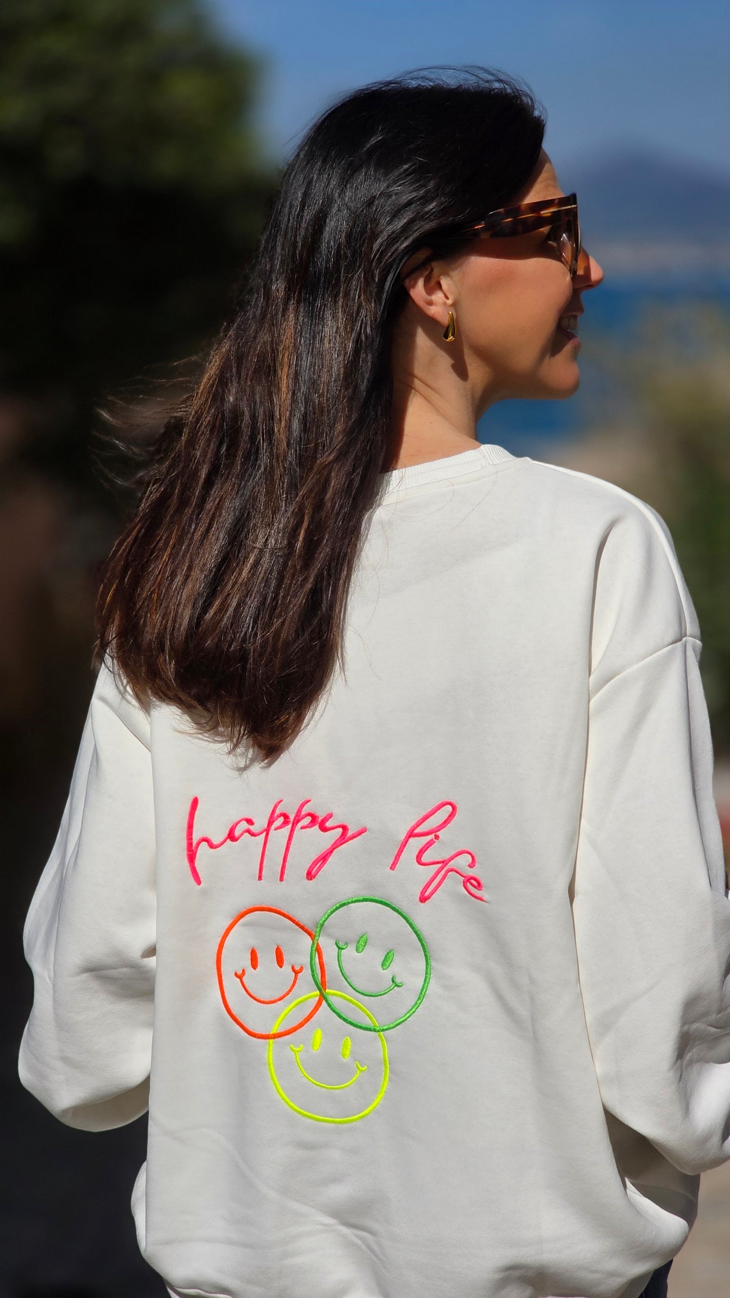 SMILE Sweater WIT