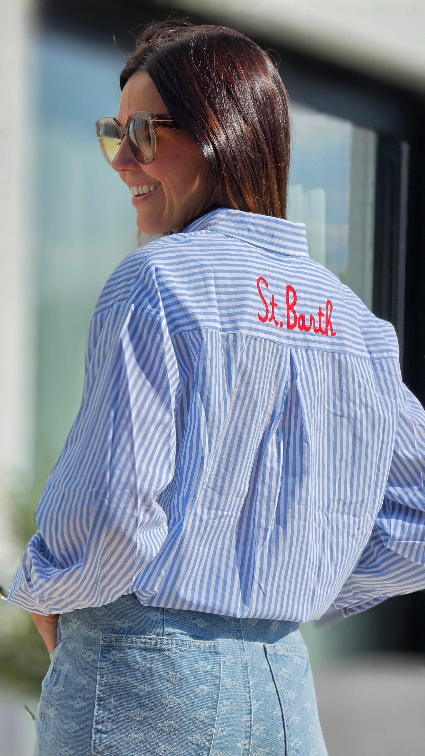 St Barth Hemd BLAUW