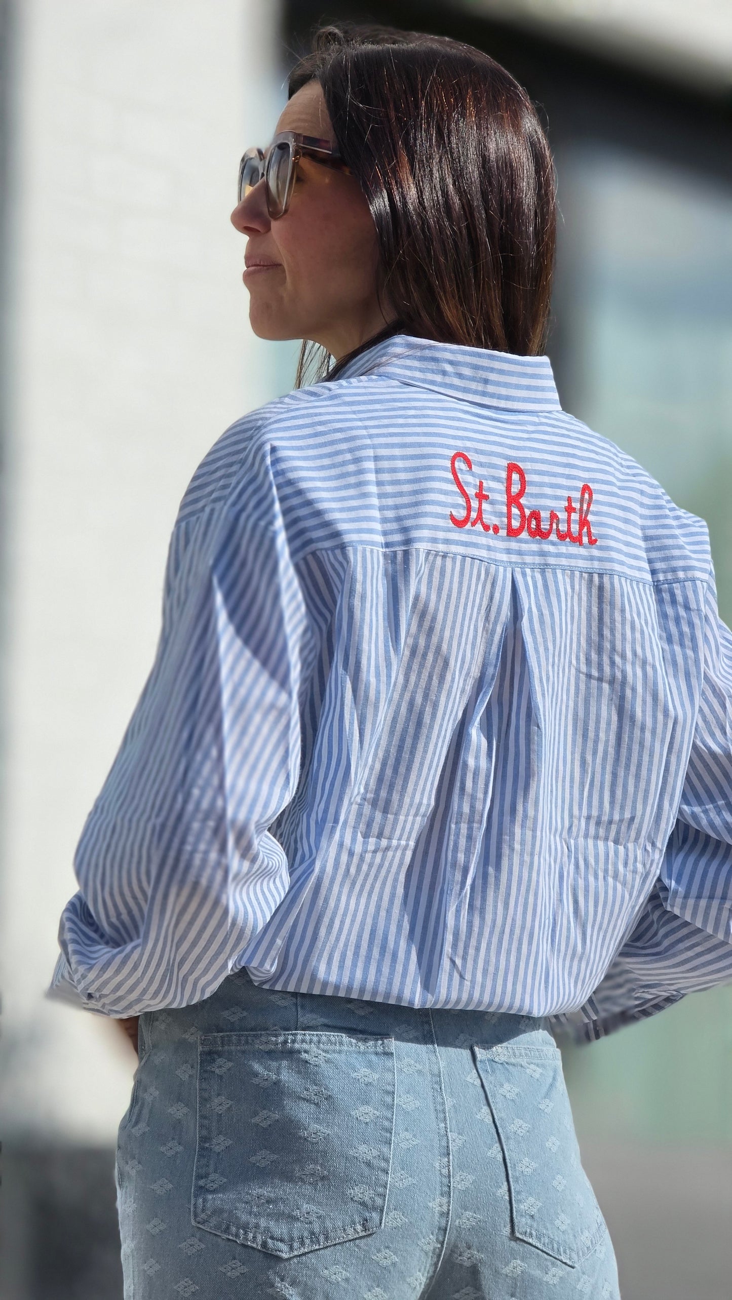 St Barth Hemd BLAUW