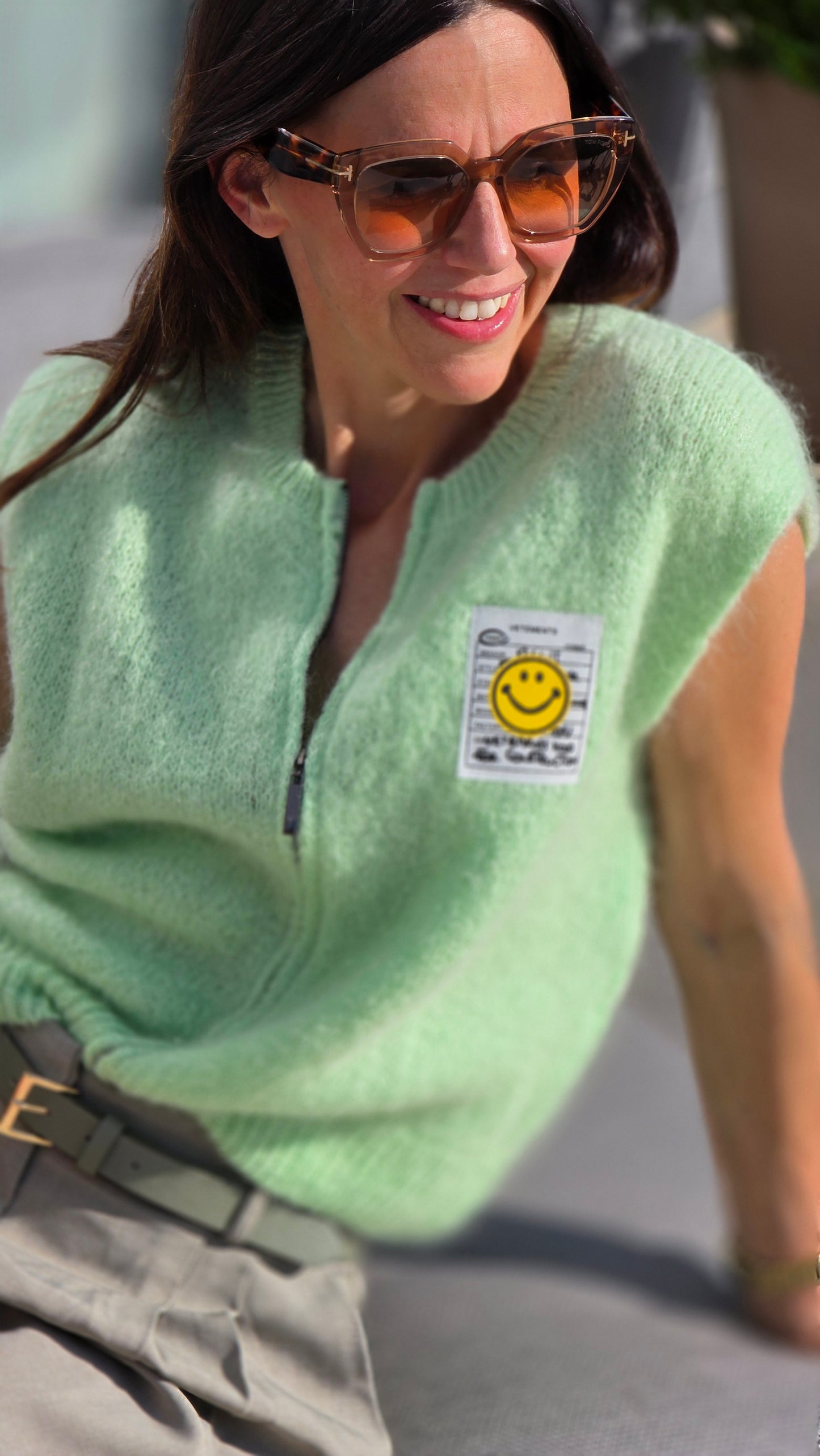 SMILE Gilet met rits