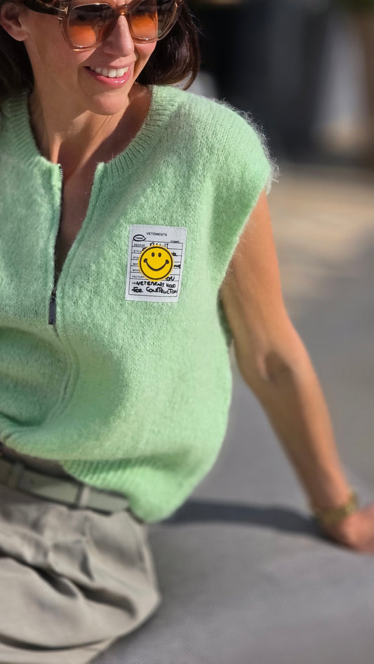 SMILE Gilet met rits