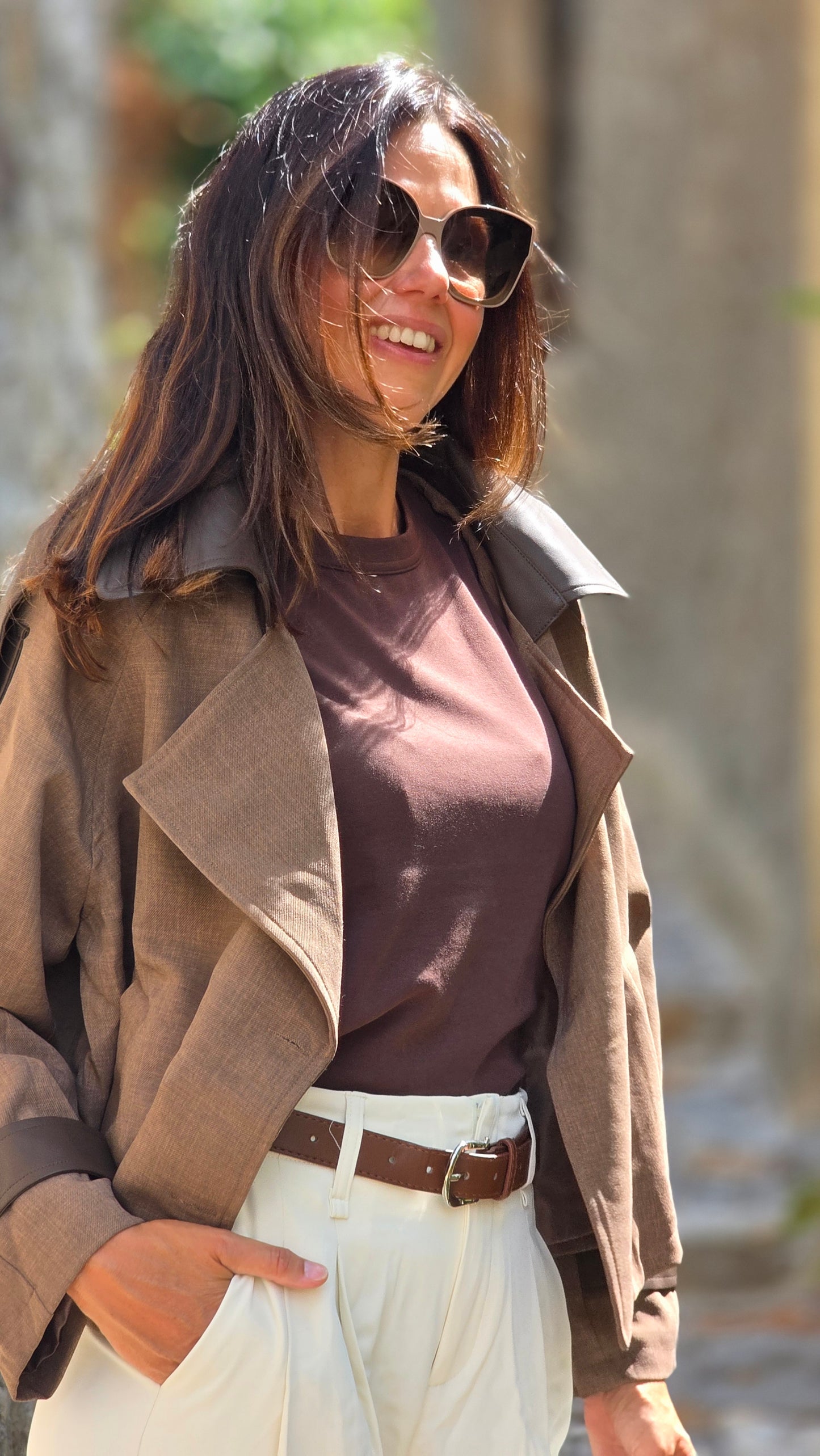 NOOR Trenchcoat BRUIN