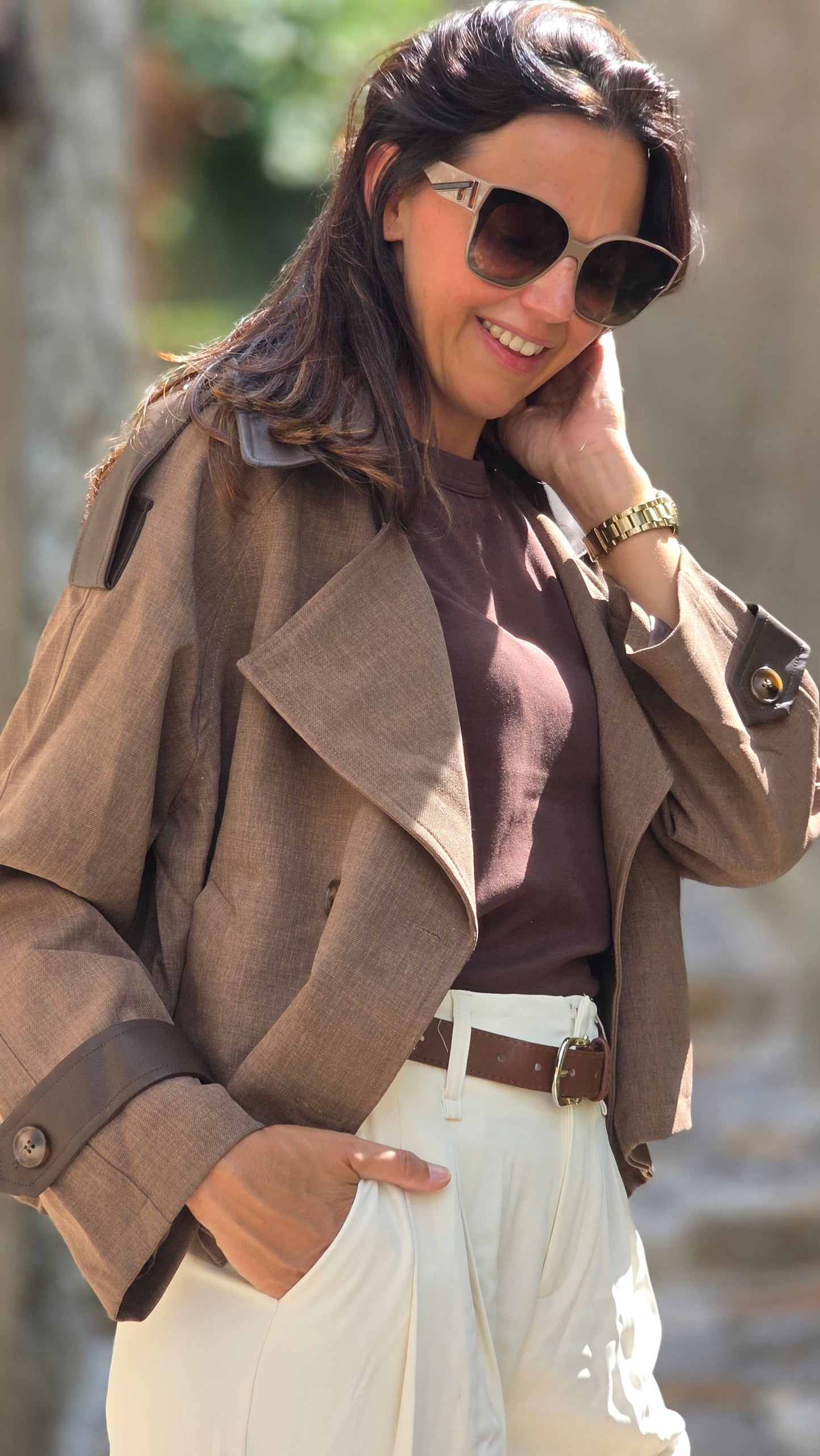 NOOR Trenchcoat BRUIN