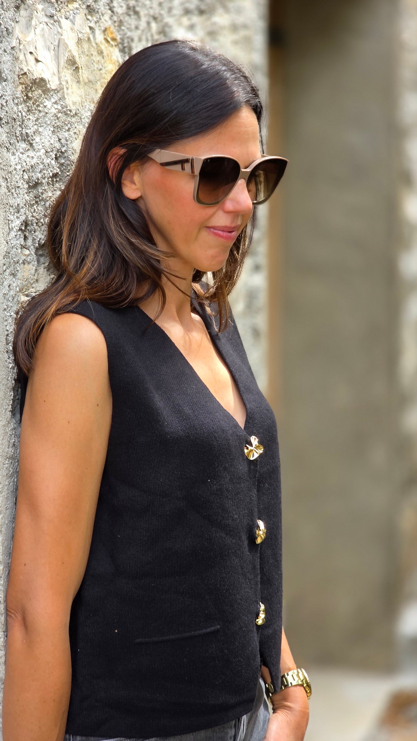 ROMÉE Gilet ZWART