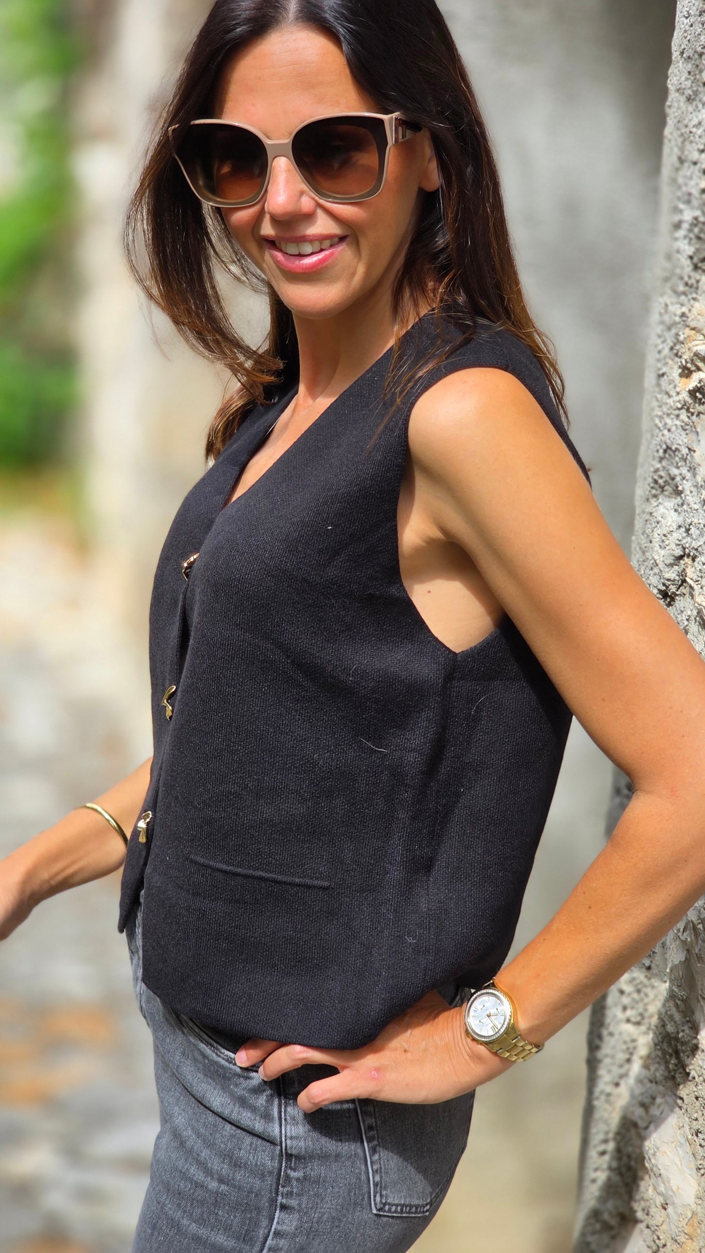 ROMÉE Gilet ZWART