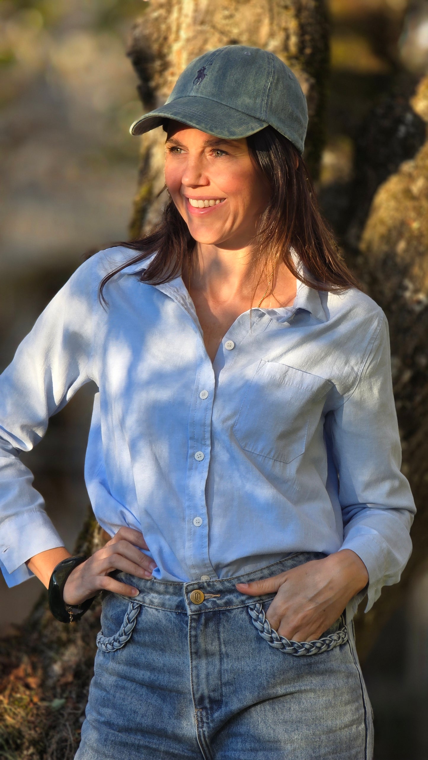 AMELIE Hemd BLAUW