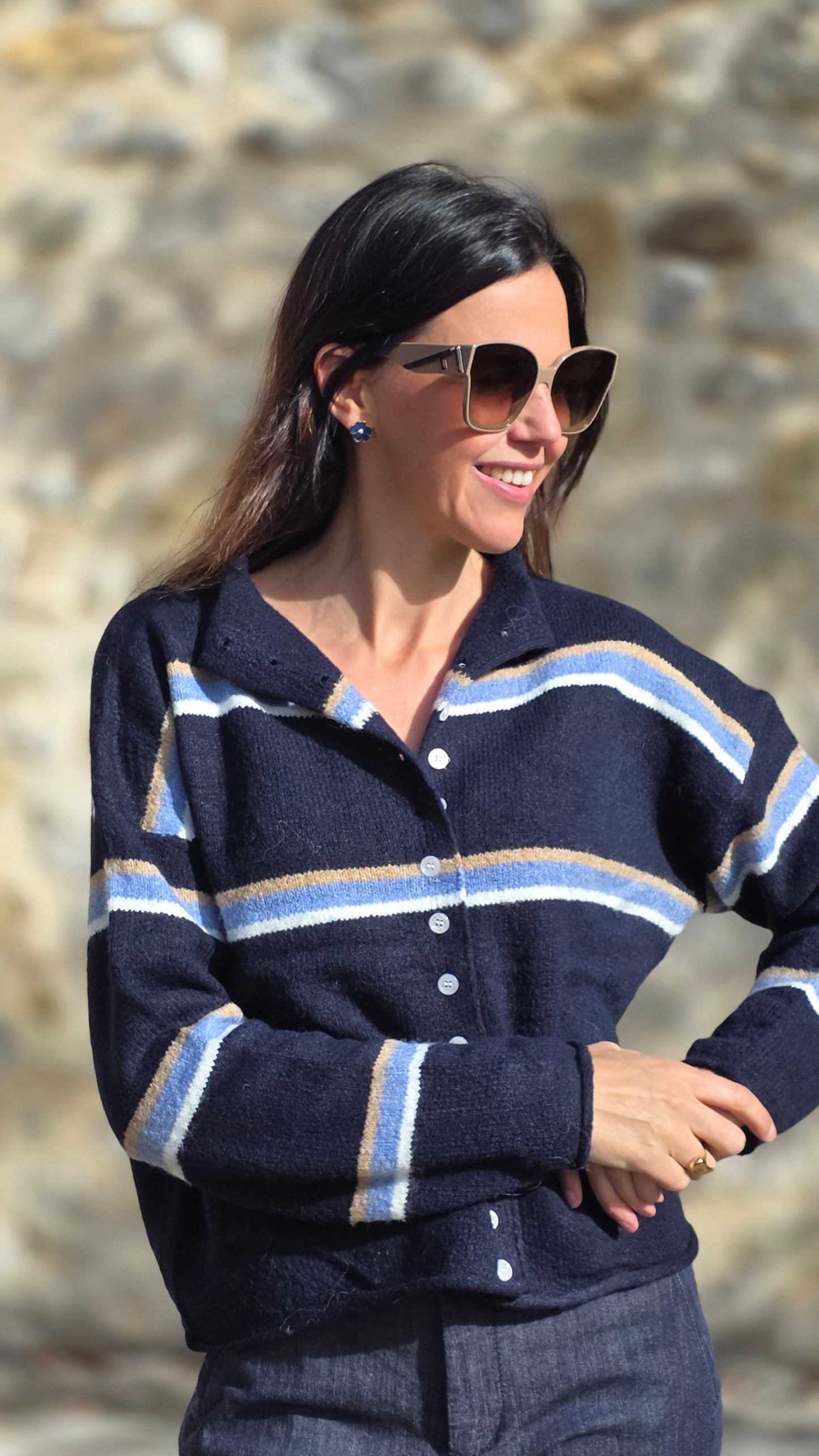 GAELLE Gilet MARINE