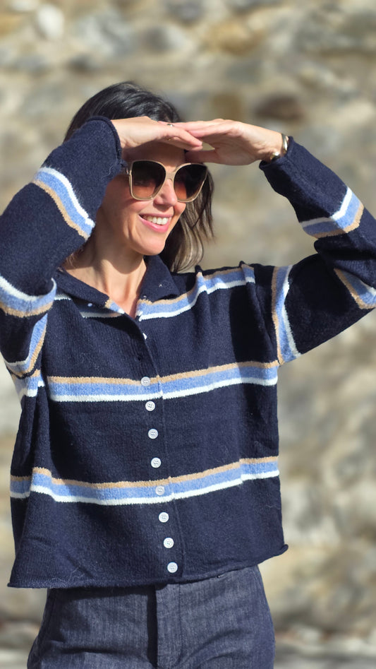 GAELLE Gilet MARINE