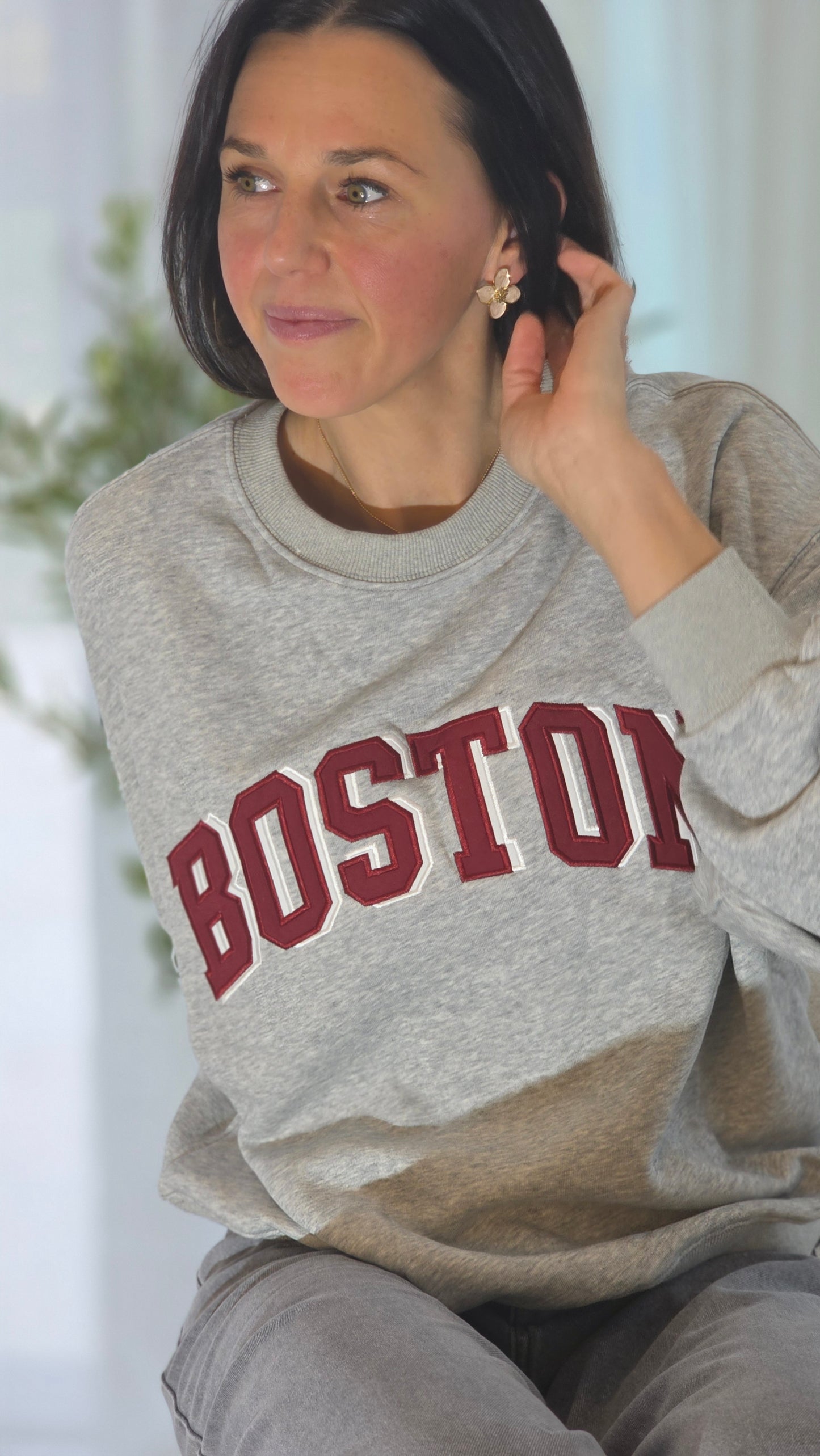 BOSTON Sweater GRIJS