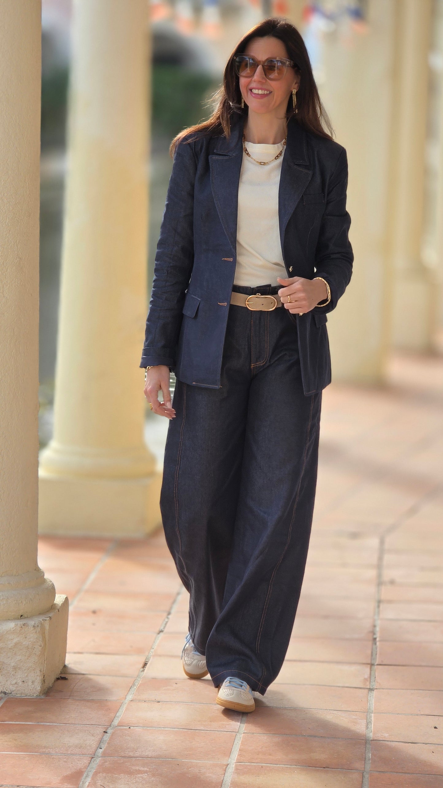 LEILA Jeans set broek en vest