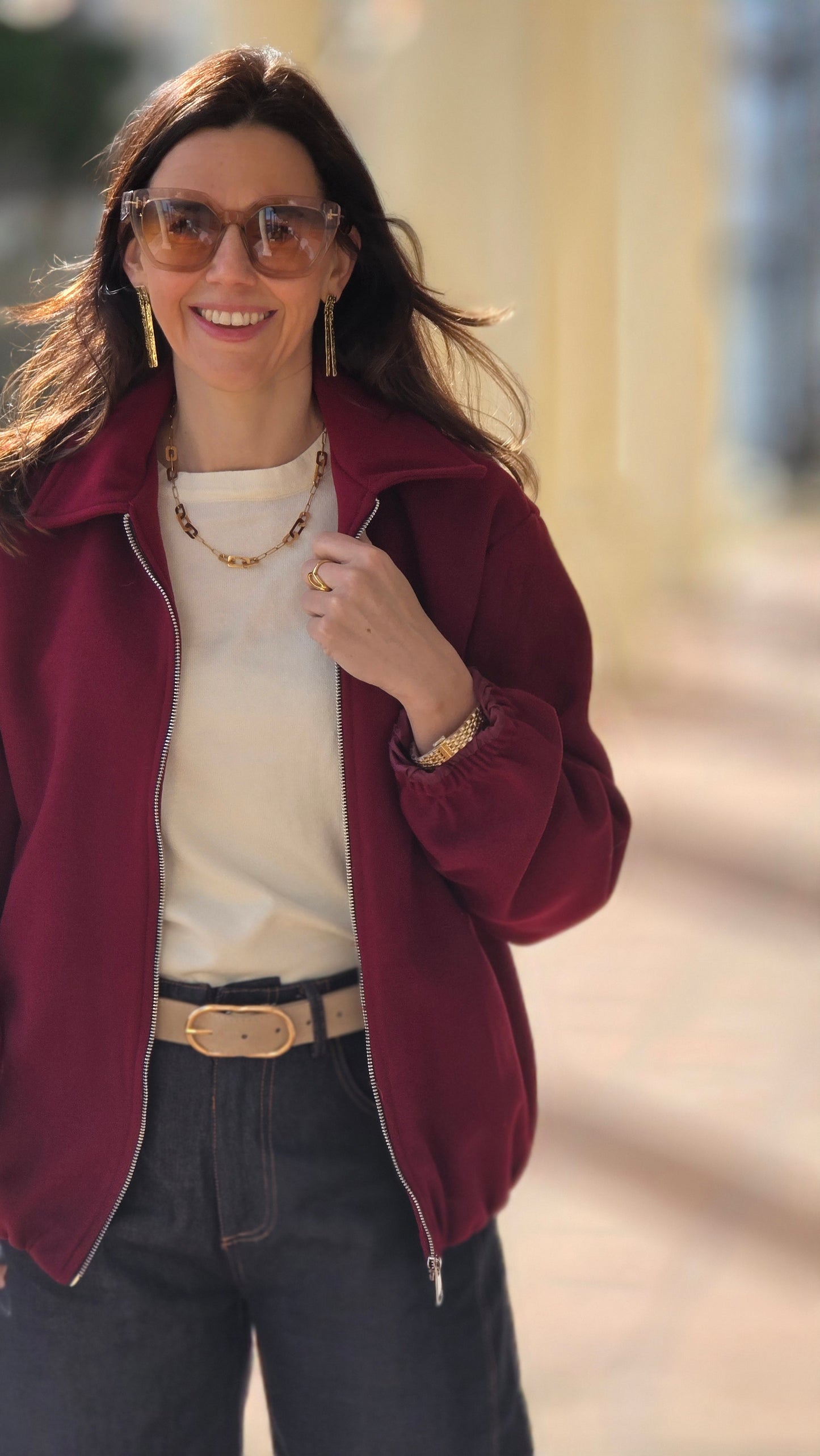 FEA Bomber bordeaux