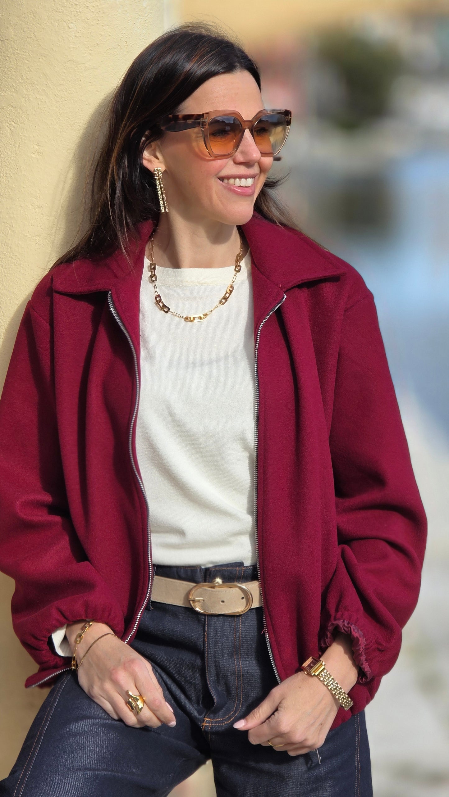 FEA Bomber bordeaux