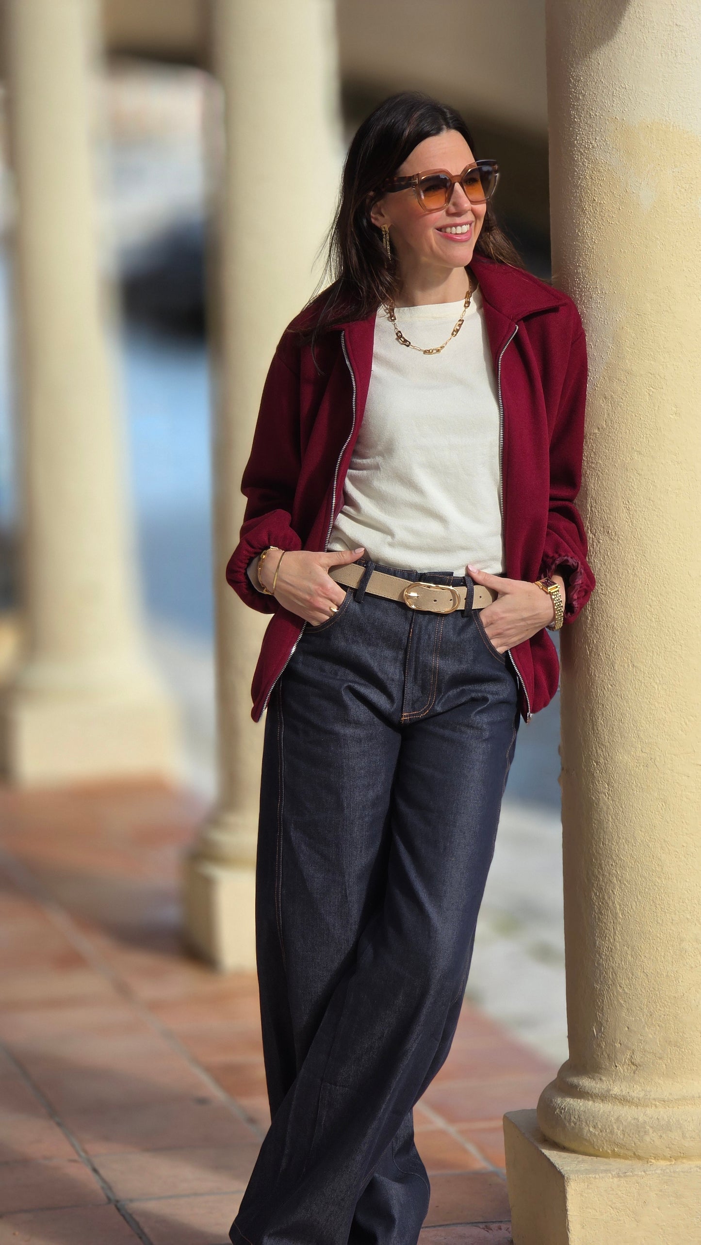 FEA Bomber bordeaux