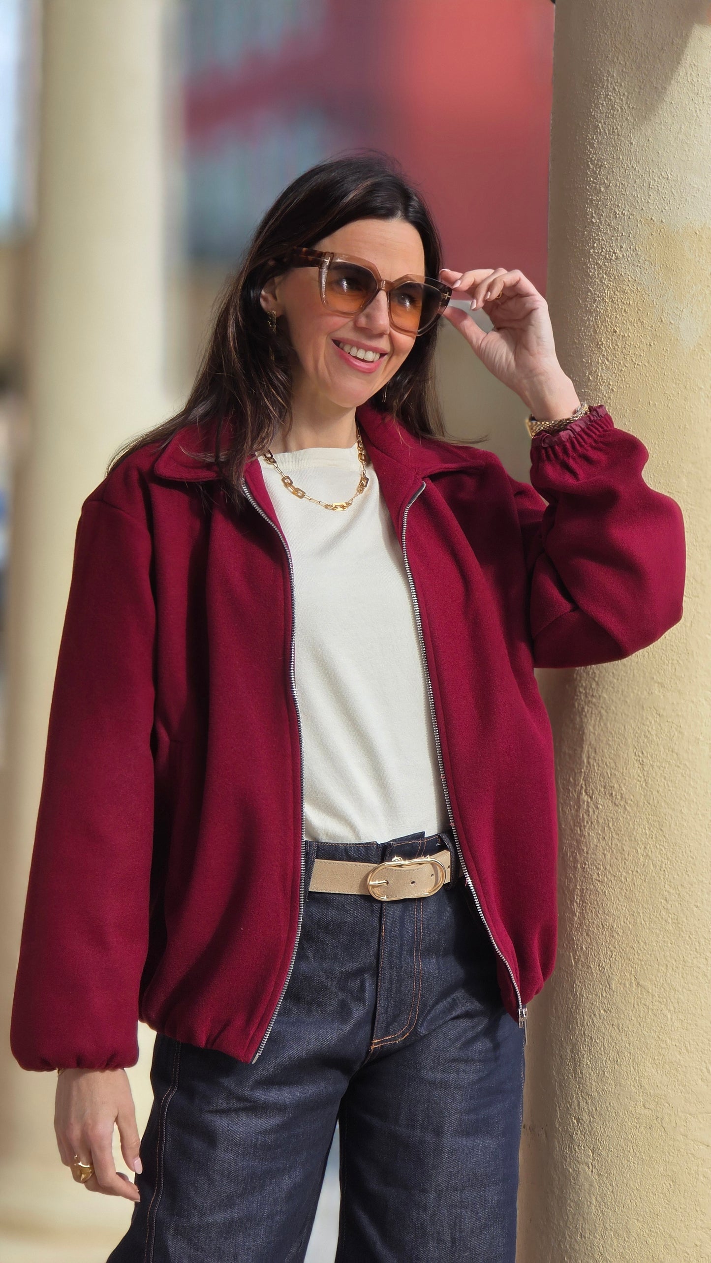 FEA Bomber bordeaux