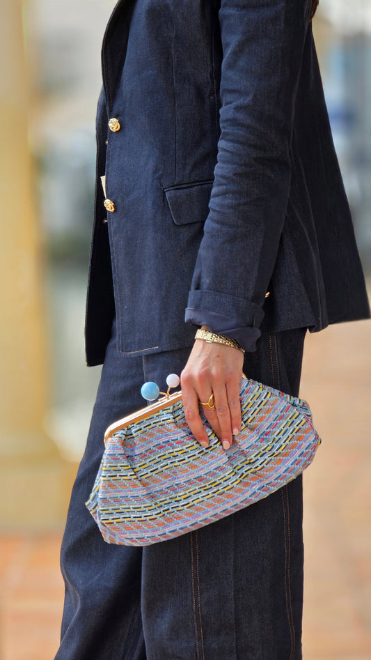 Clutch blauw