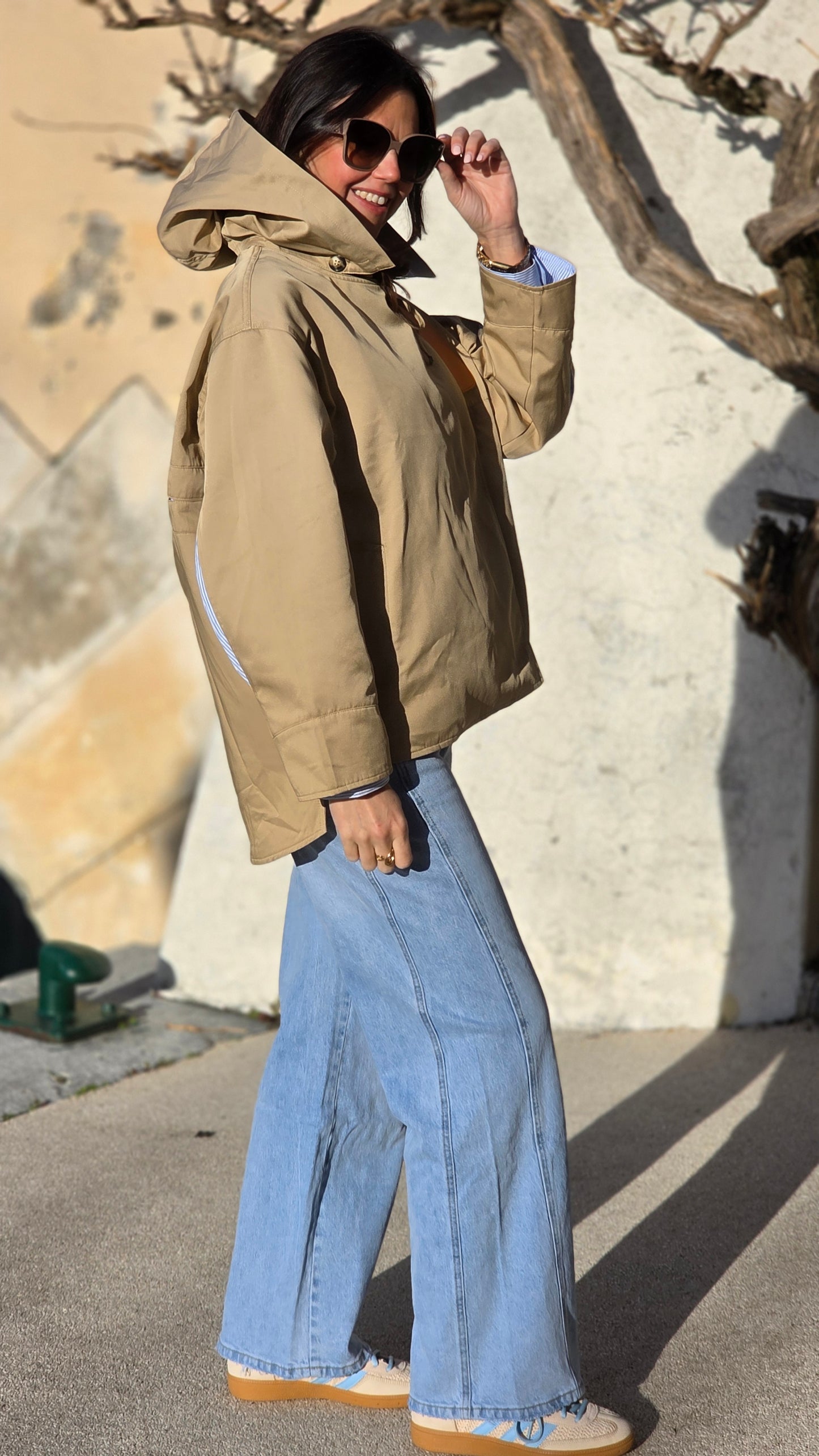 RIA Trenchcoat met kap