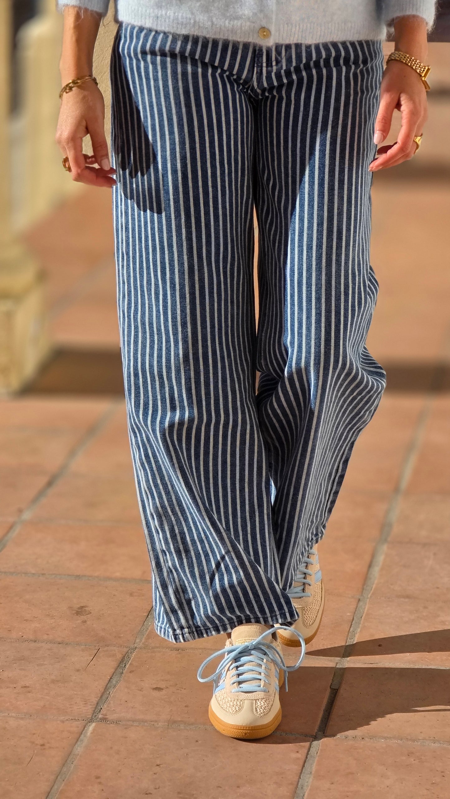 FREYA Broek met strepen