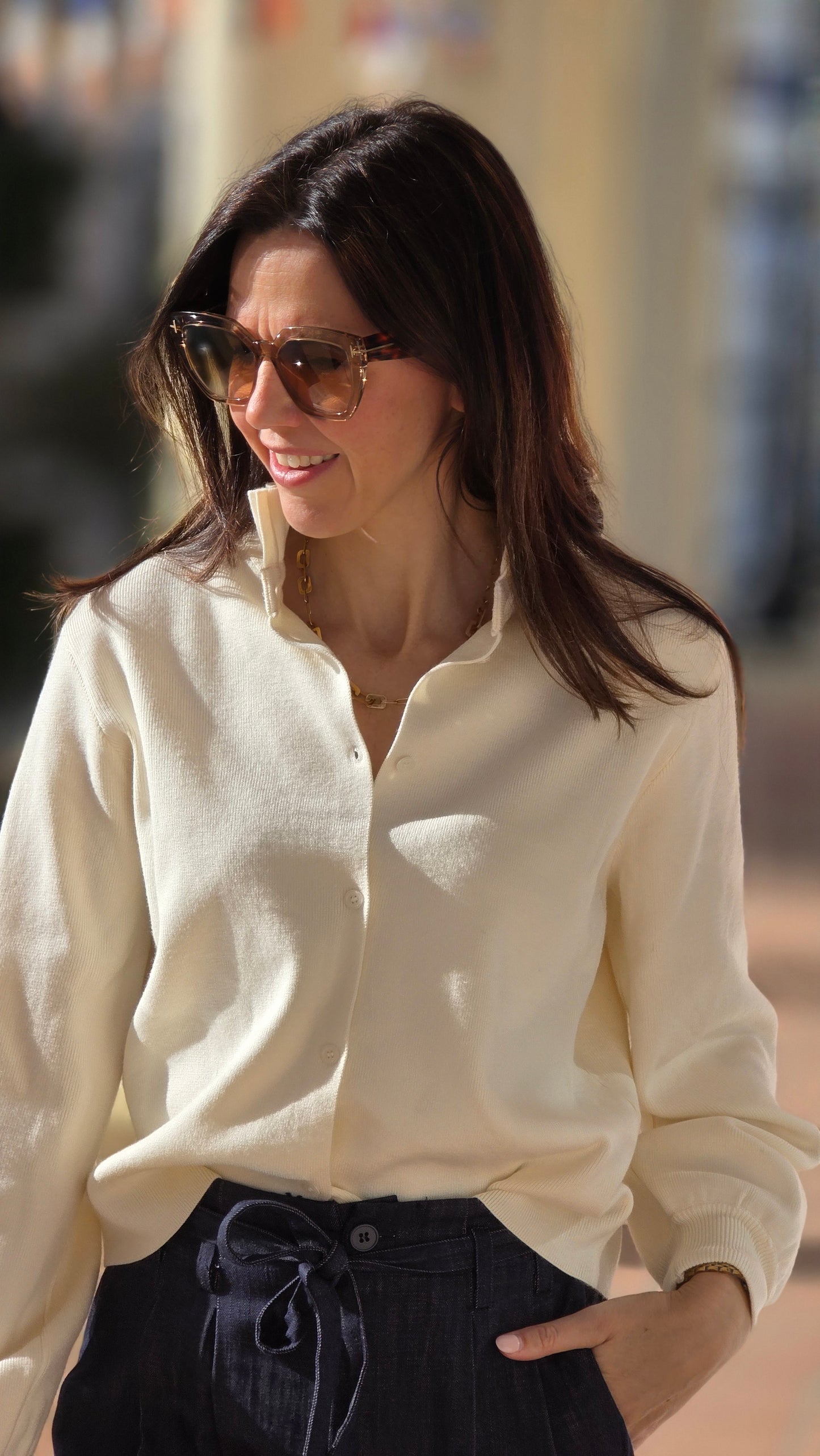 ANAÏS Gilet ECRU