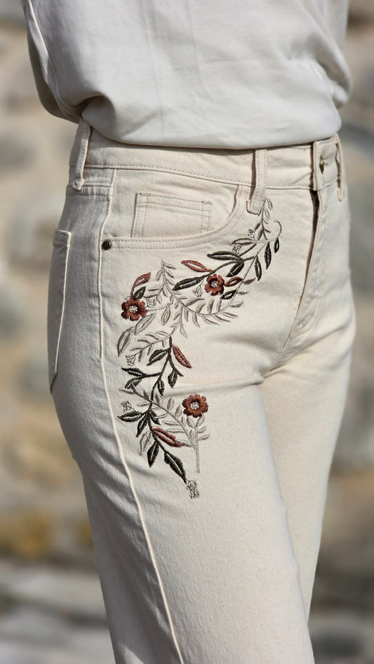 GRACE Jeans met print