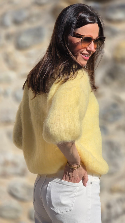 NALA Mohair trui GEEL