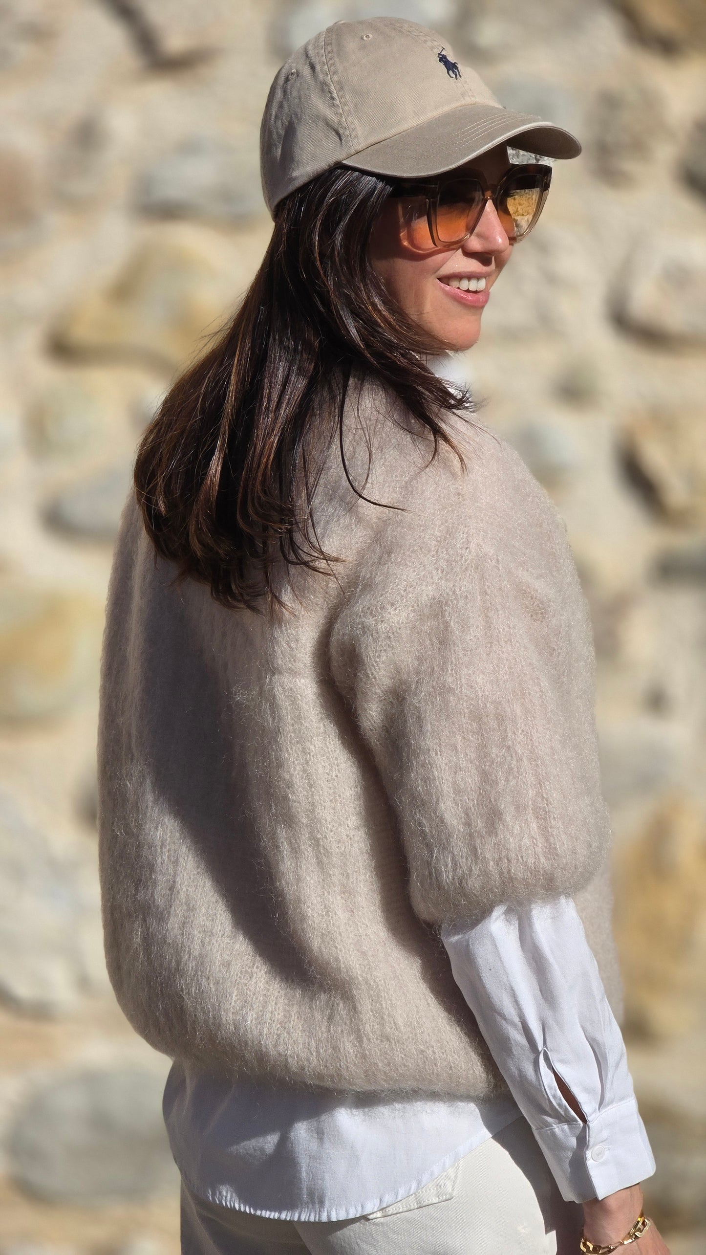 NALA Mohair trui BEIGE