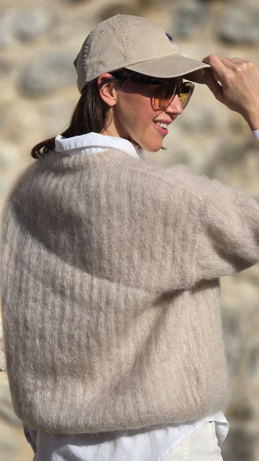 NALA Mohair trui BEIGE