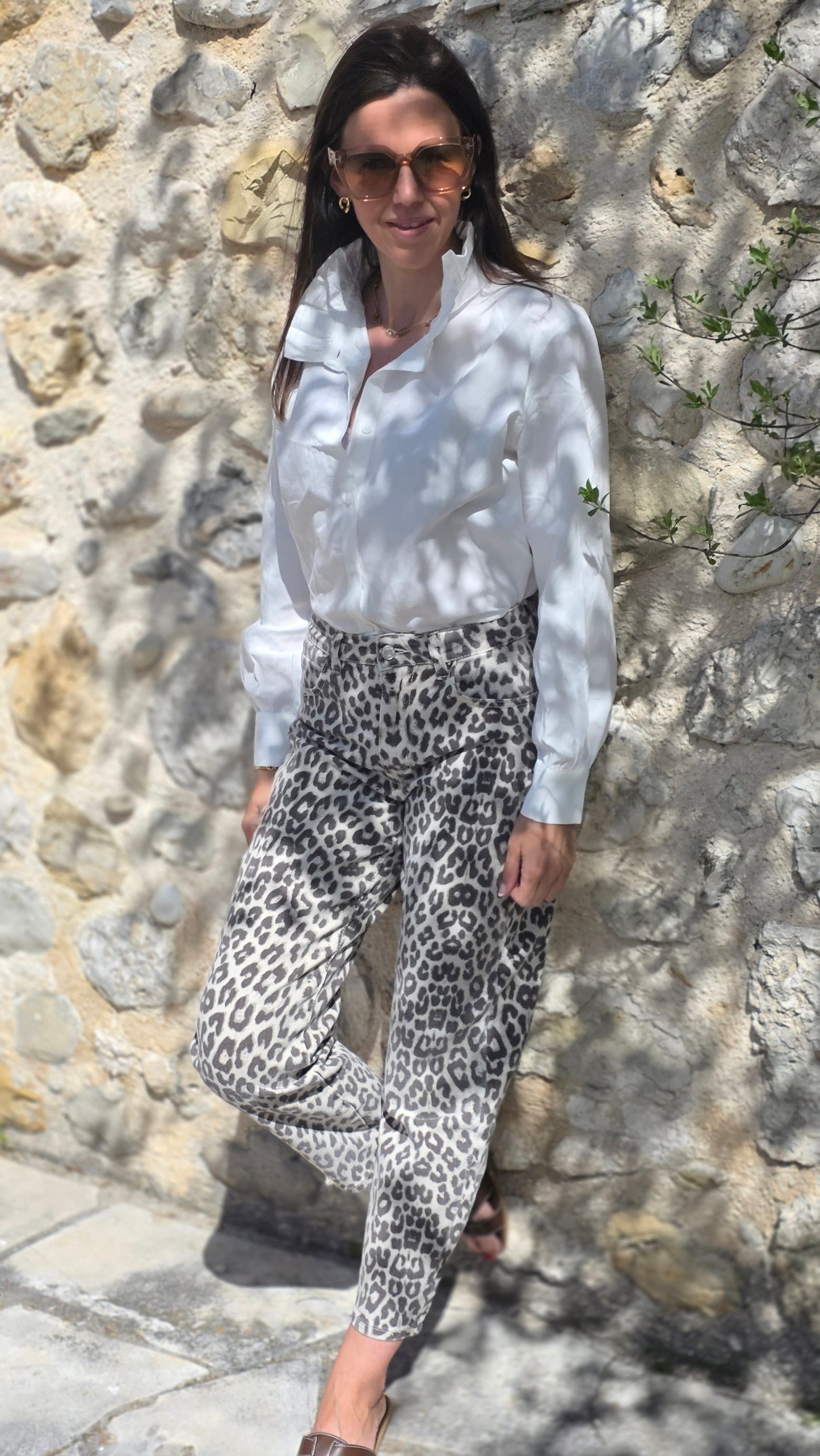 LEOPARD Mom jeans