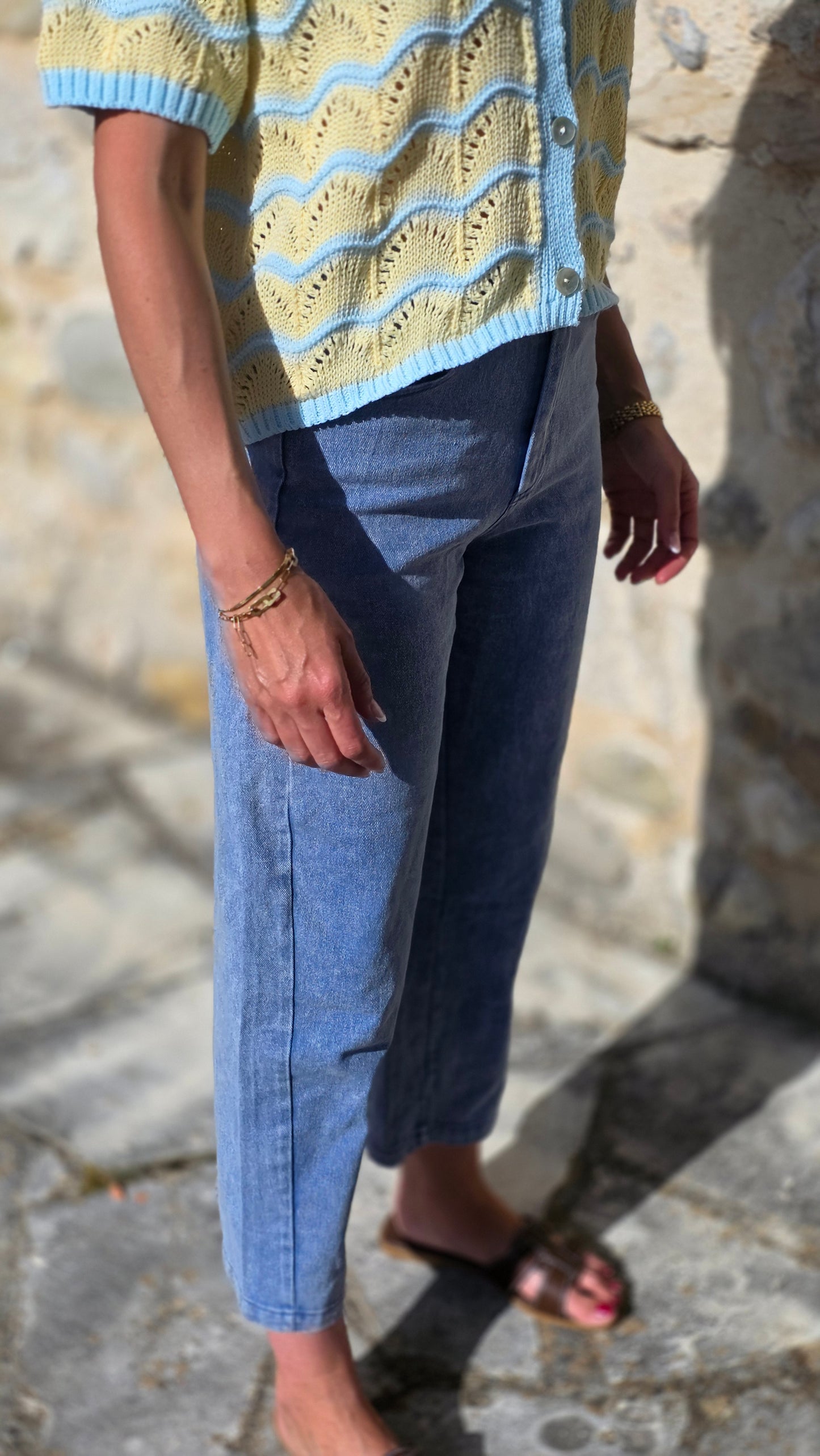 SORA Broek Jeansblauw