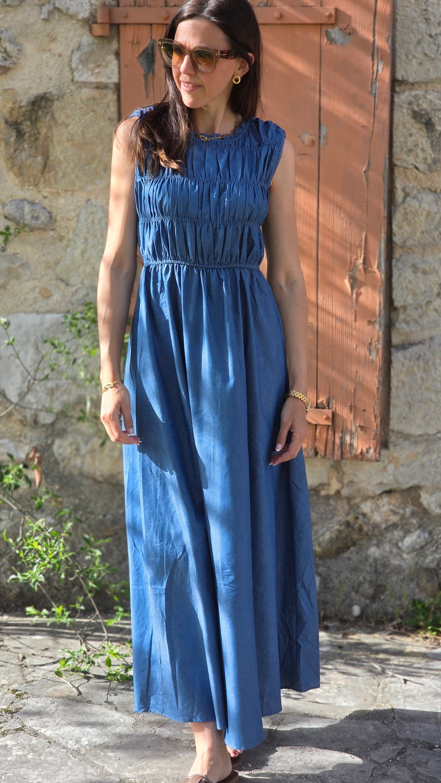 VERA Jurk JEANSBLAUW