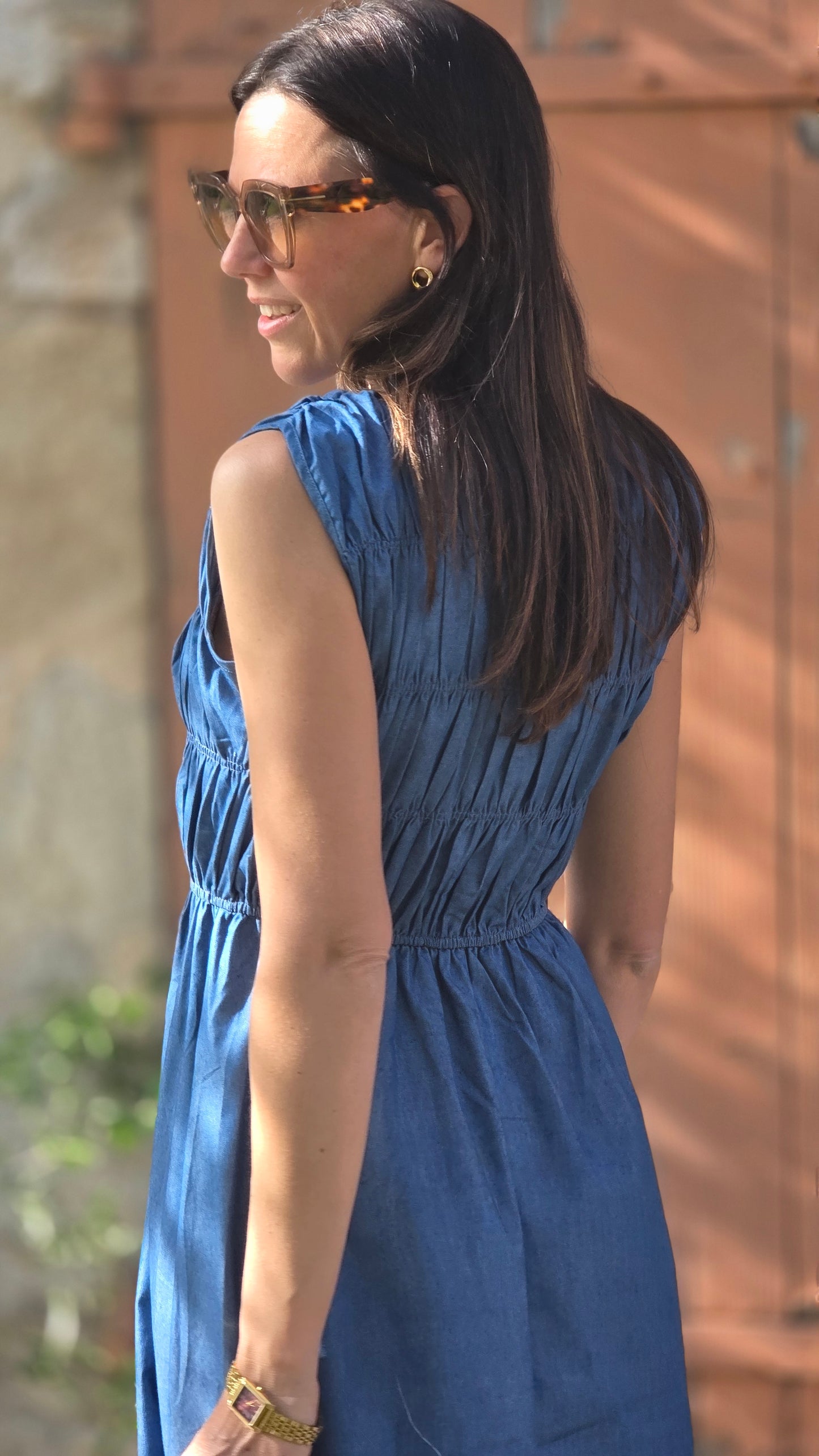 VERA Jurk JEANSBLAUW