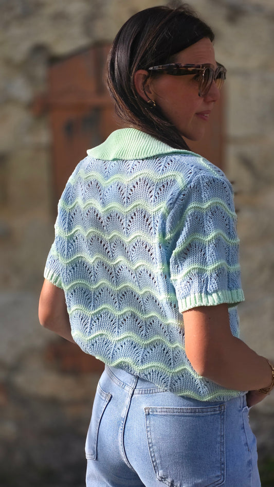 LINA Poloshirt BLAUW