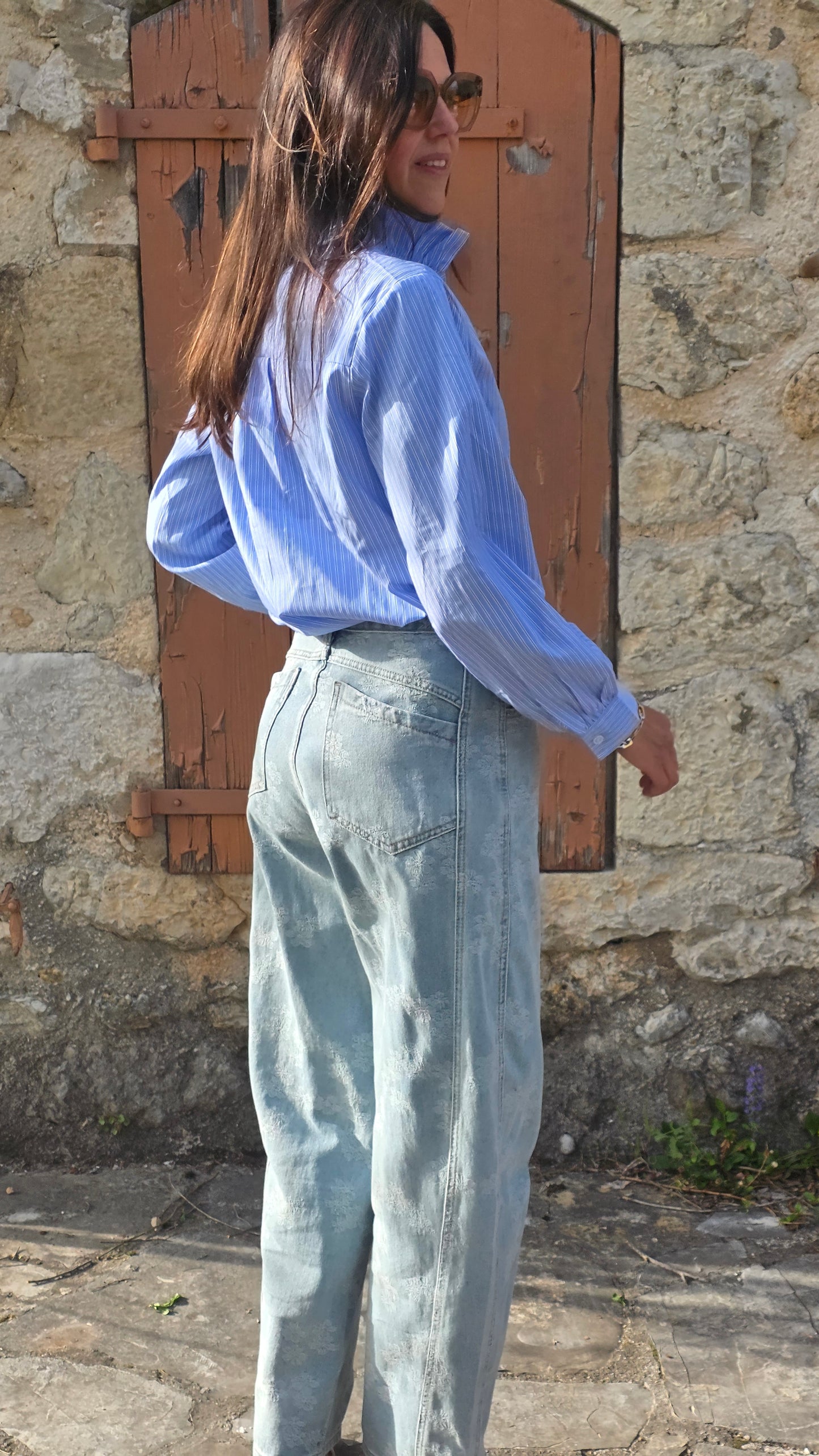 RIA Balloon jeans met print
