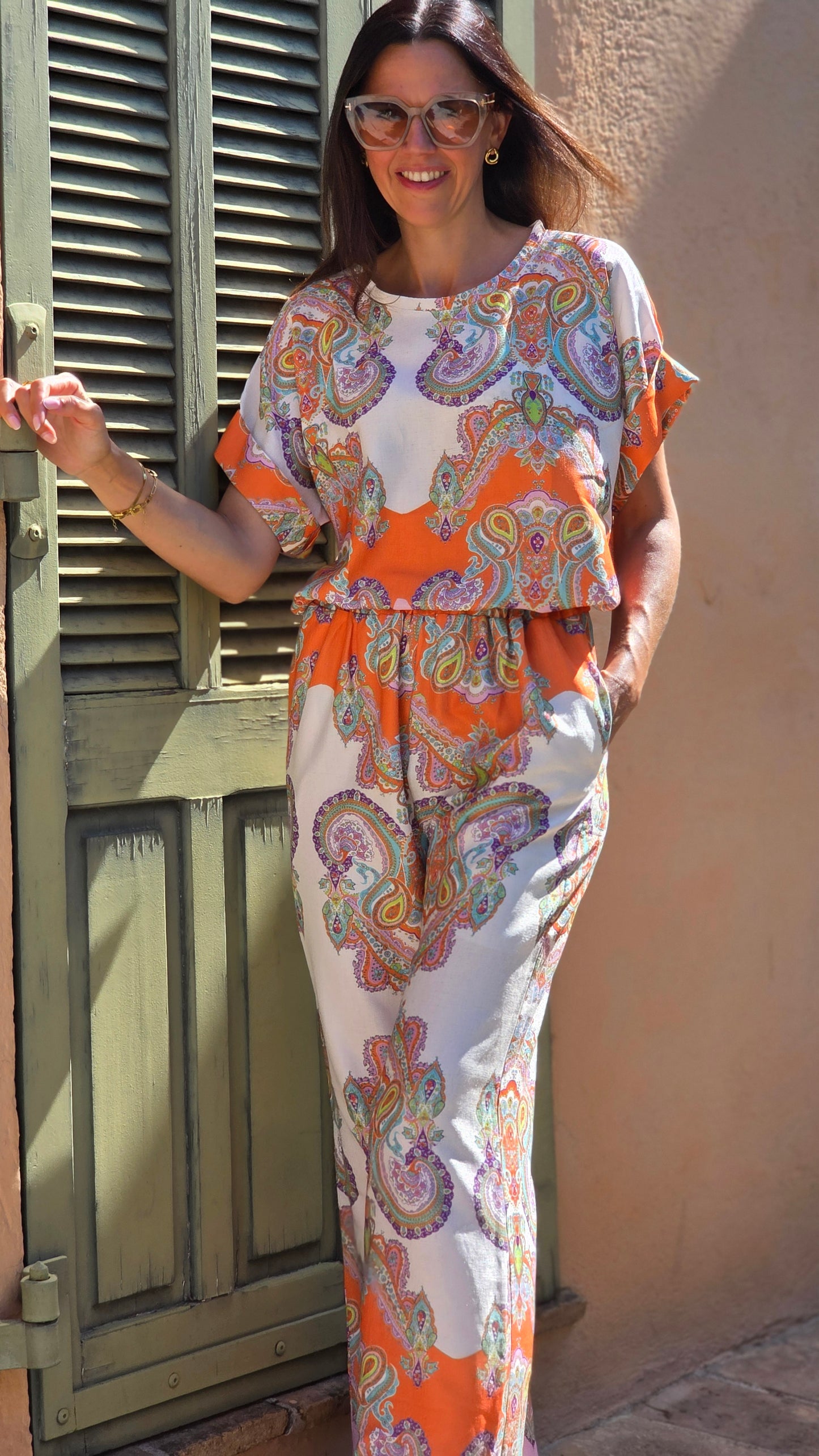 SOPHIE Broek ORANJE