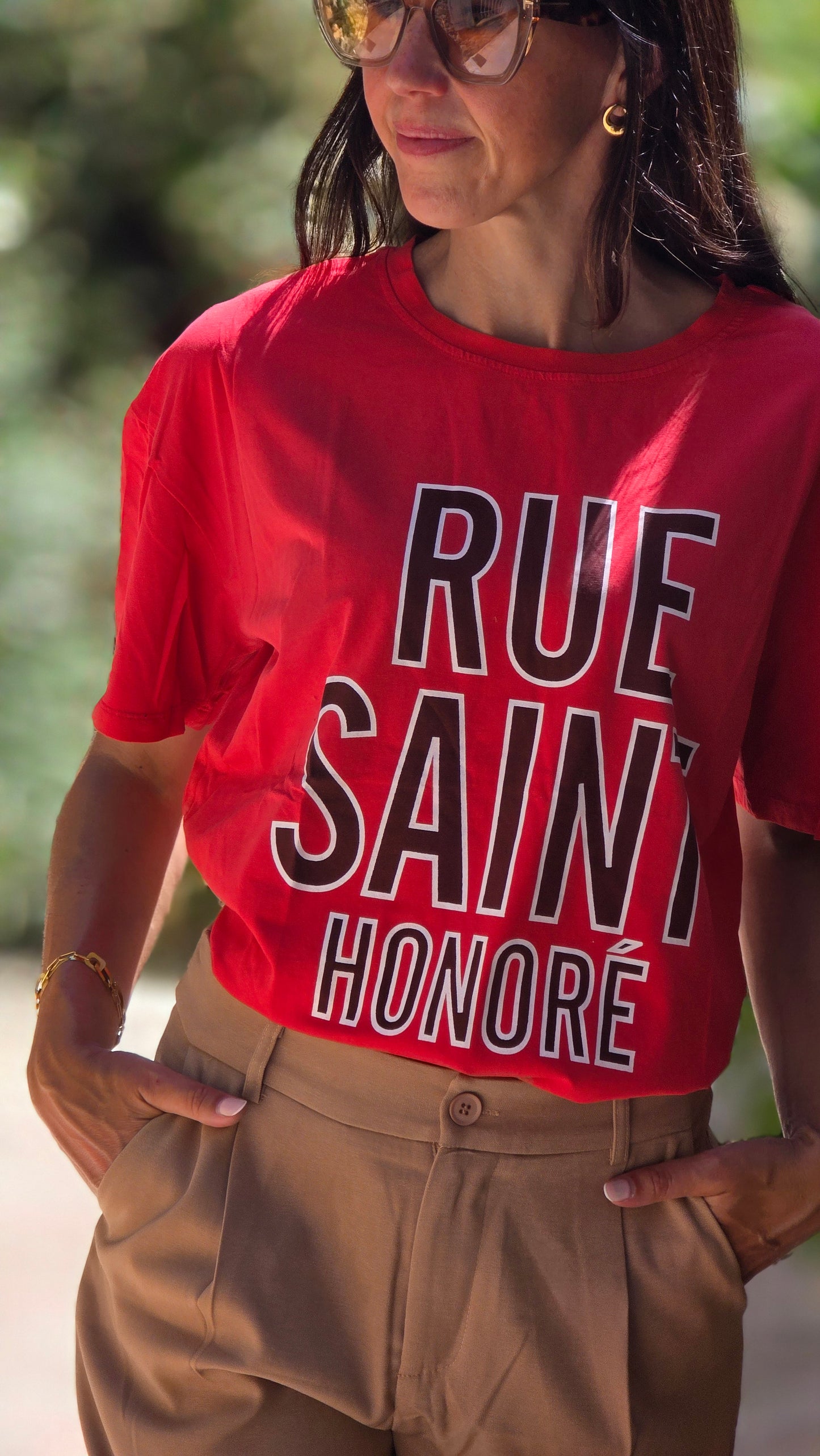 RUE HONORE T-shirt ROOD