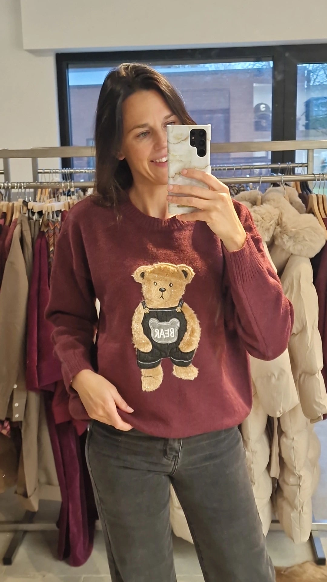 FIONA Trui BORDEAUX