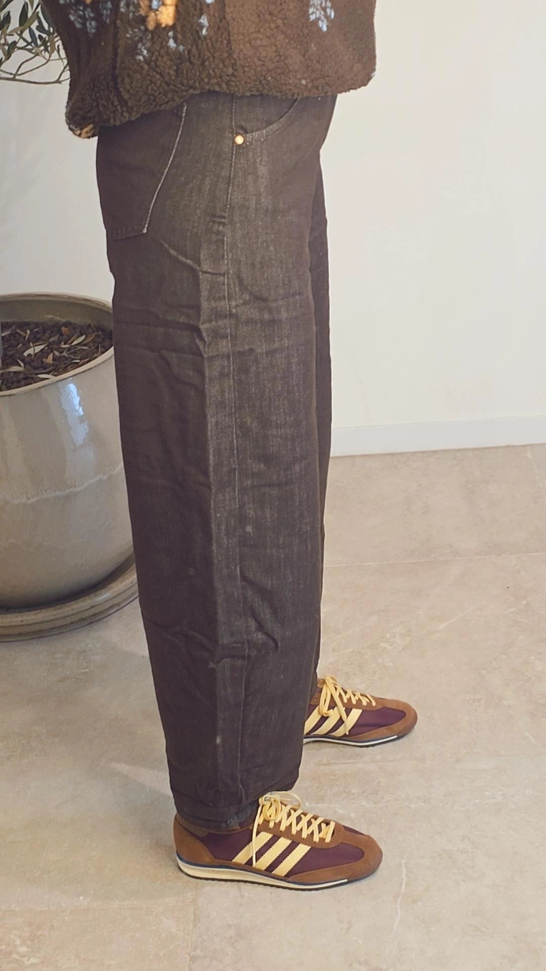 ANNE Barrel jeans CHOCO
