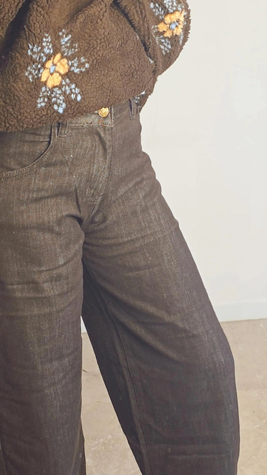 ANNE Barrel jeans CHOCO