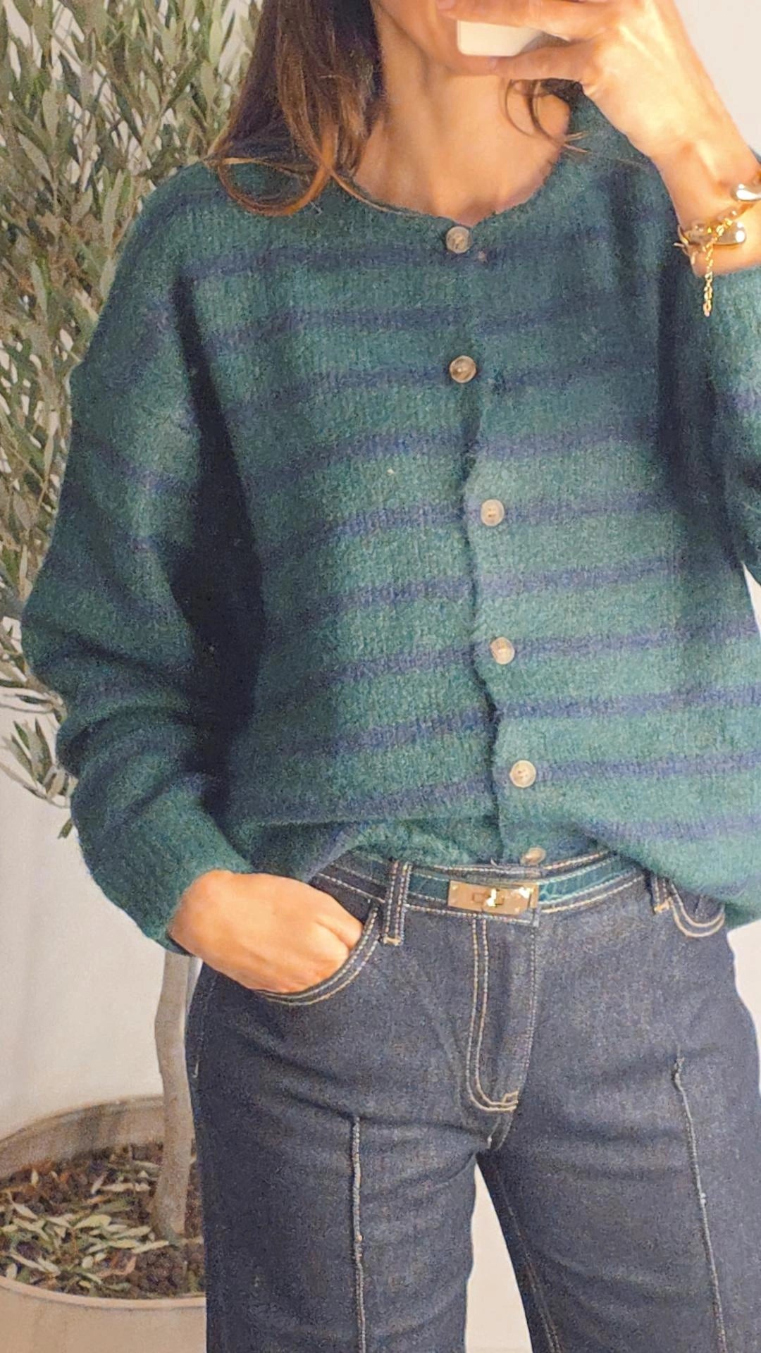 HANNE Gilet SMARAGDGROEN