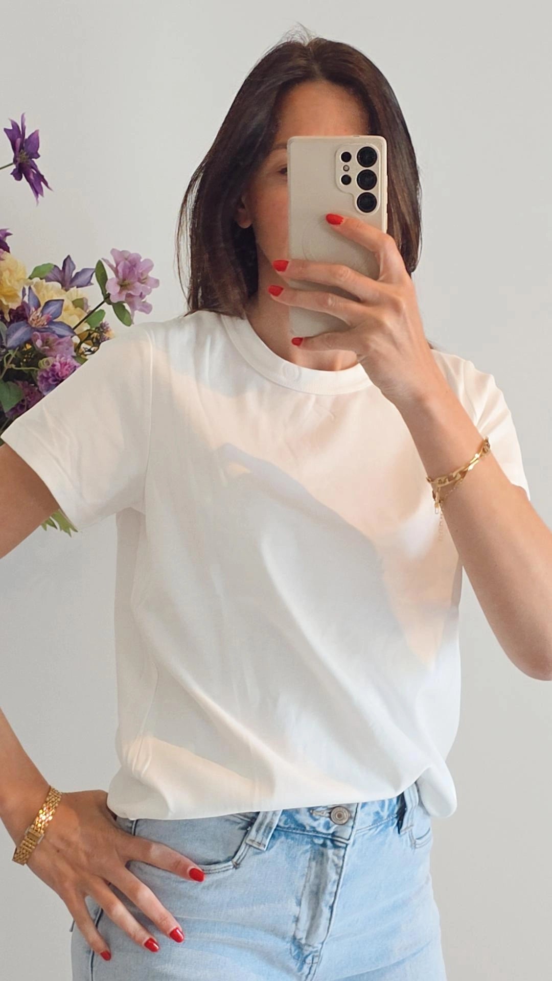 Basic t-shirt WIT